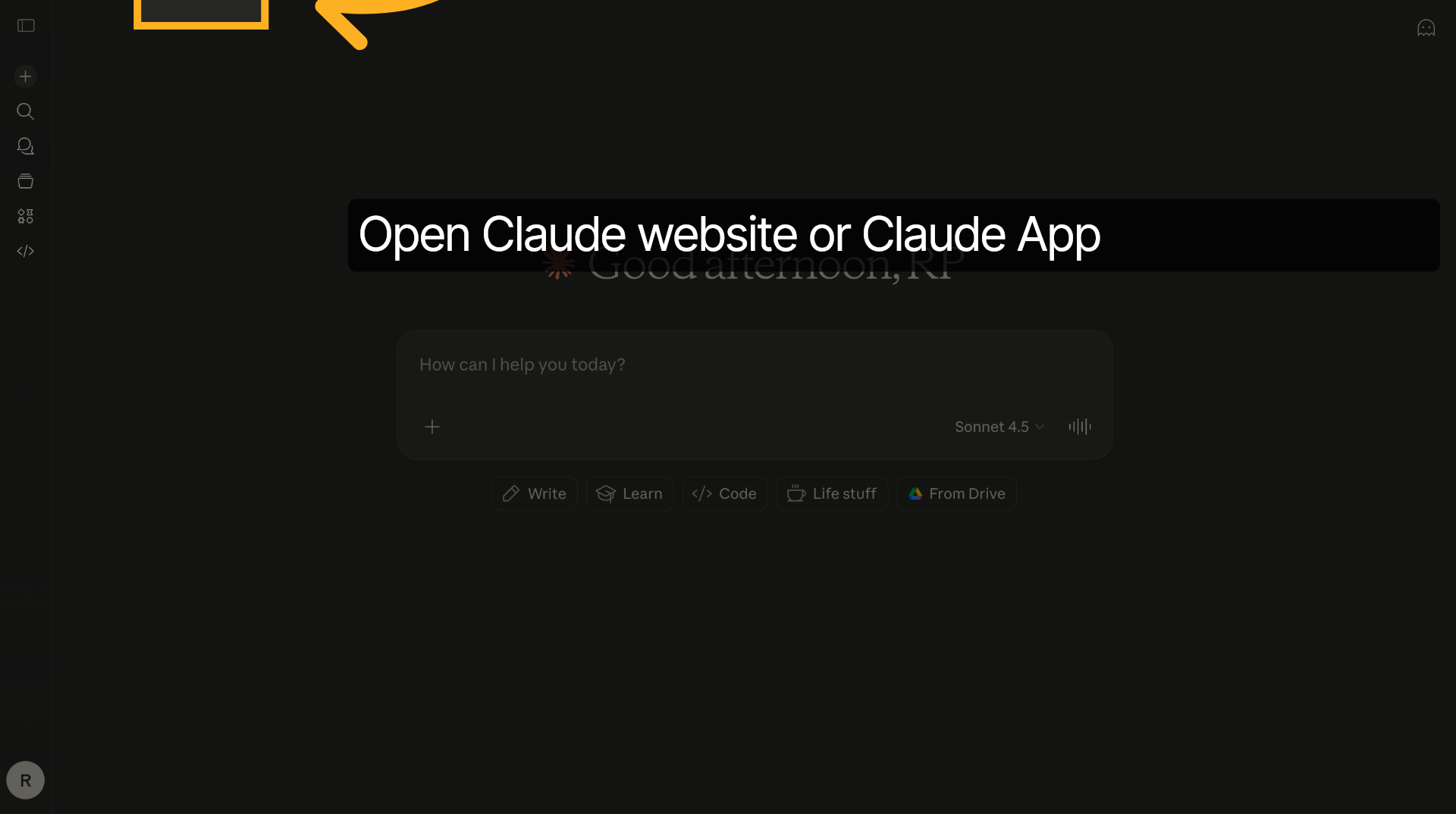 Open Claude Application