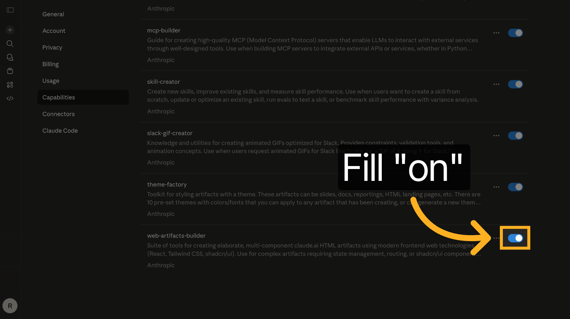Enable Additional Skill