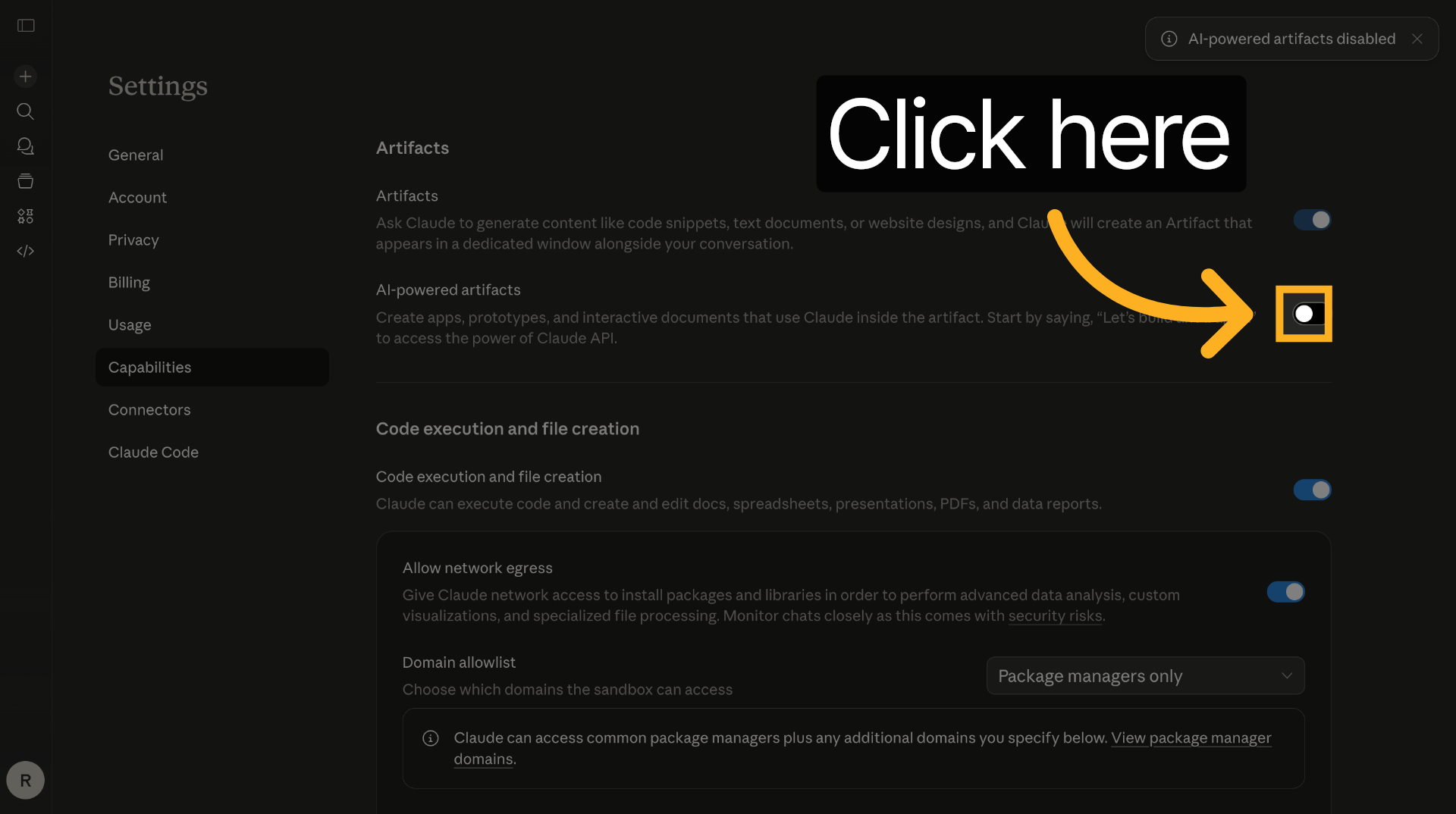 Access Skill Toggles