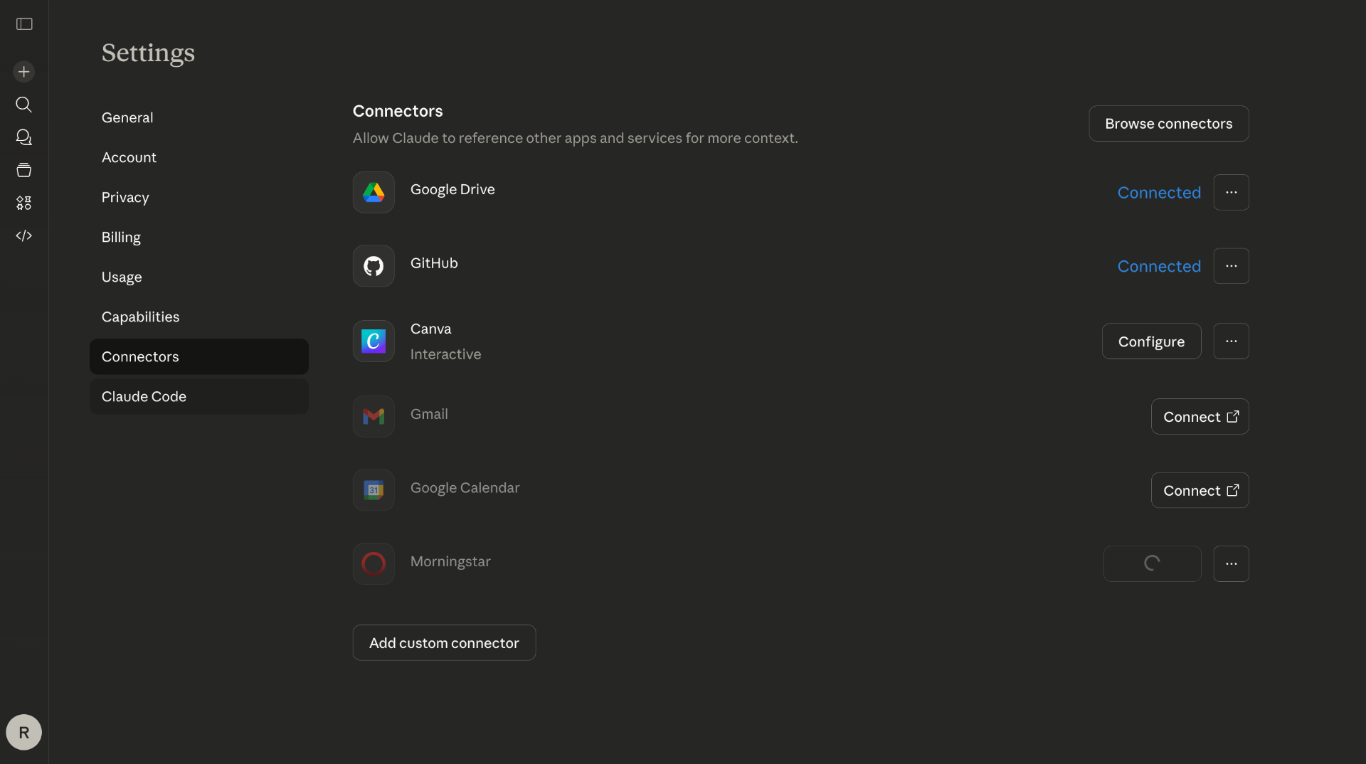 Return to Claude Application