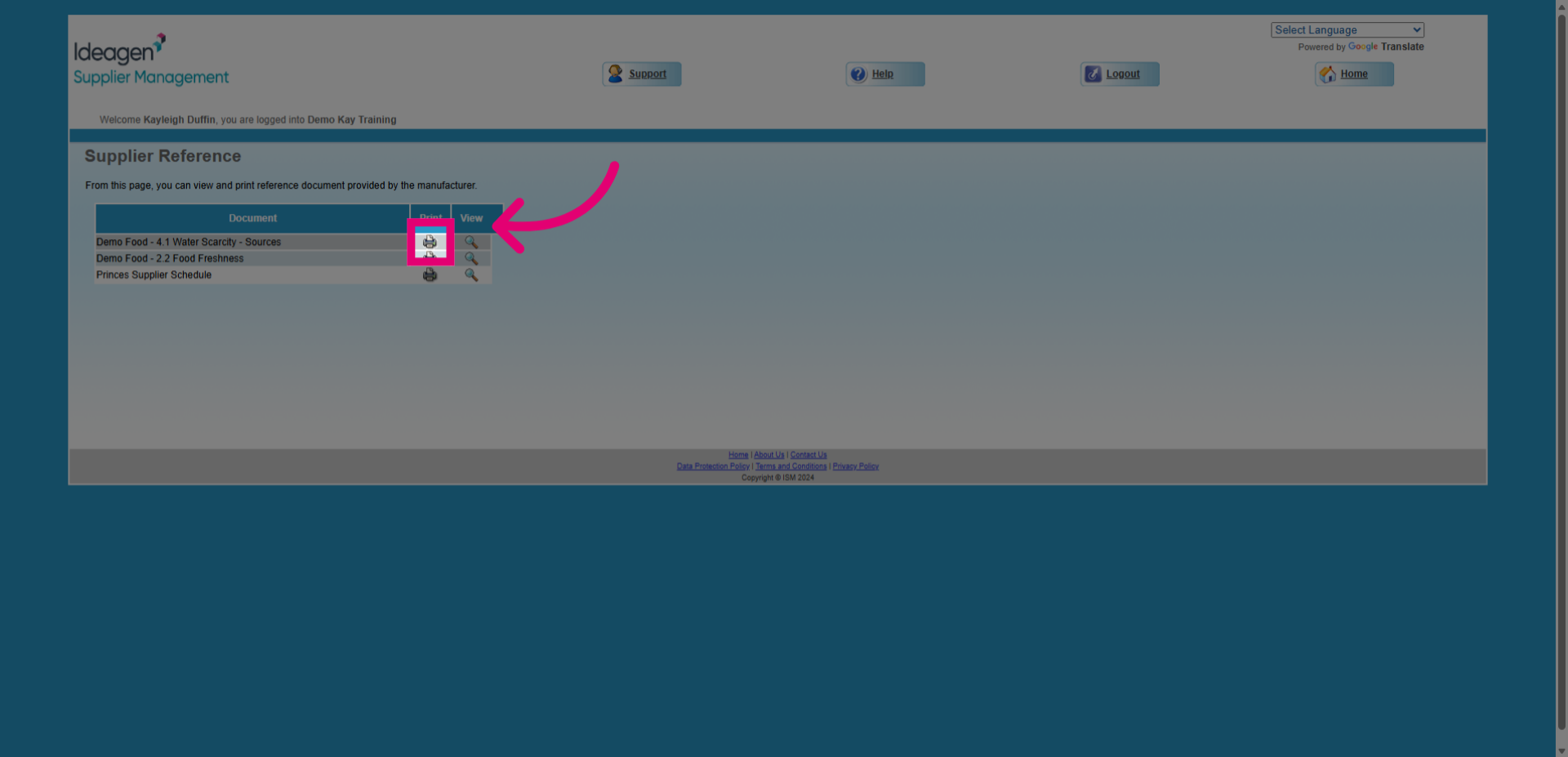 Select Document Link