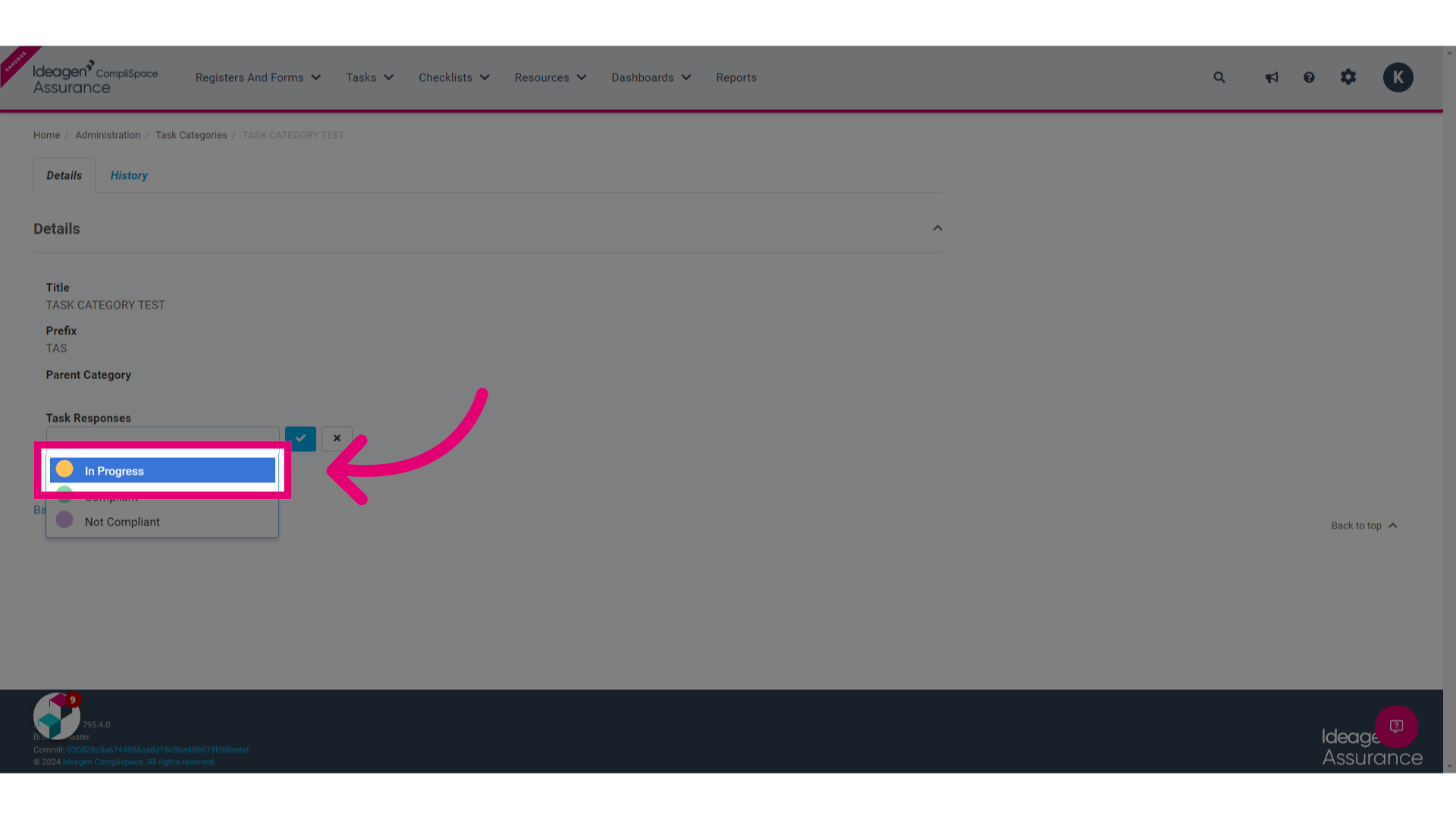 Make your selection/s from the options that appear