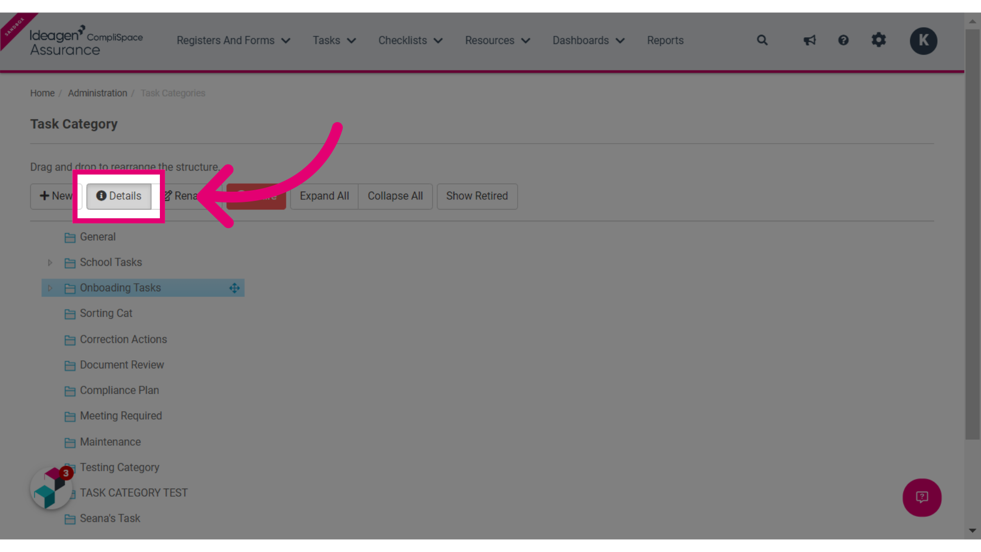 Click the Details tab