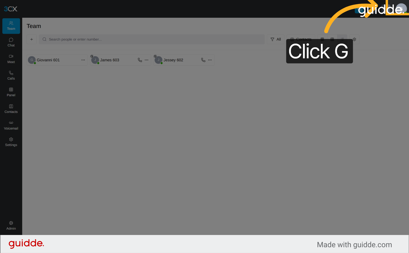 Re-select Contact Initial G