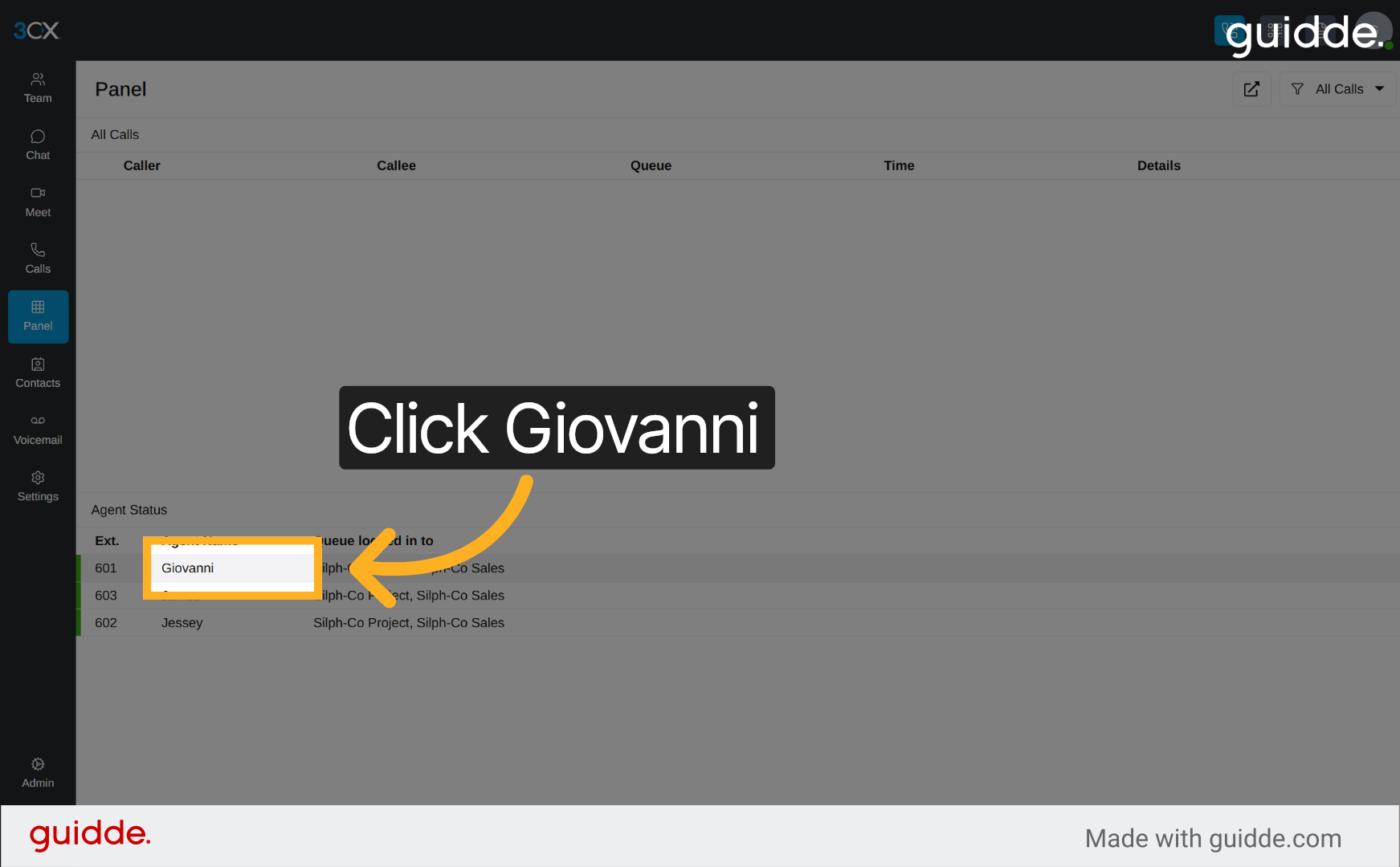 Select Contact Giovanni