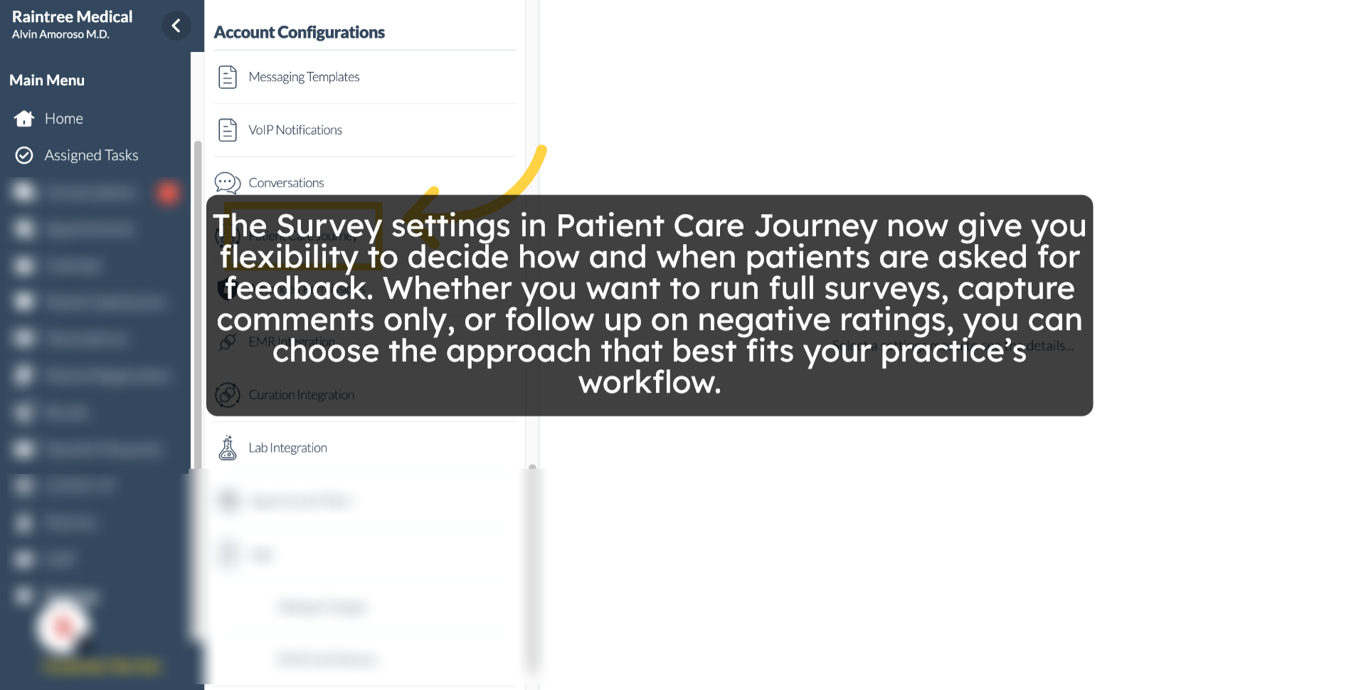 Click 'Patient Care Journey'