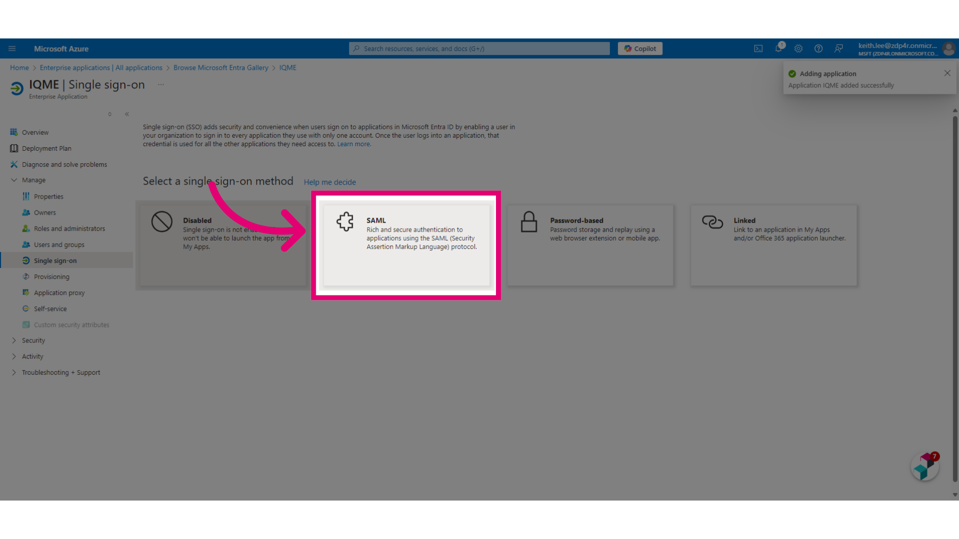 Click 'SAML


Rich and secure authentication to applications using the SAML (Security Assertion Markup Language) protocol.'