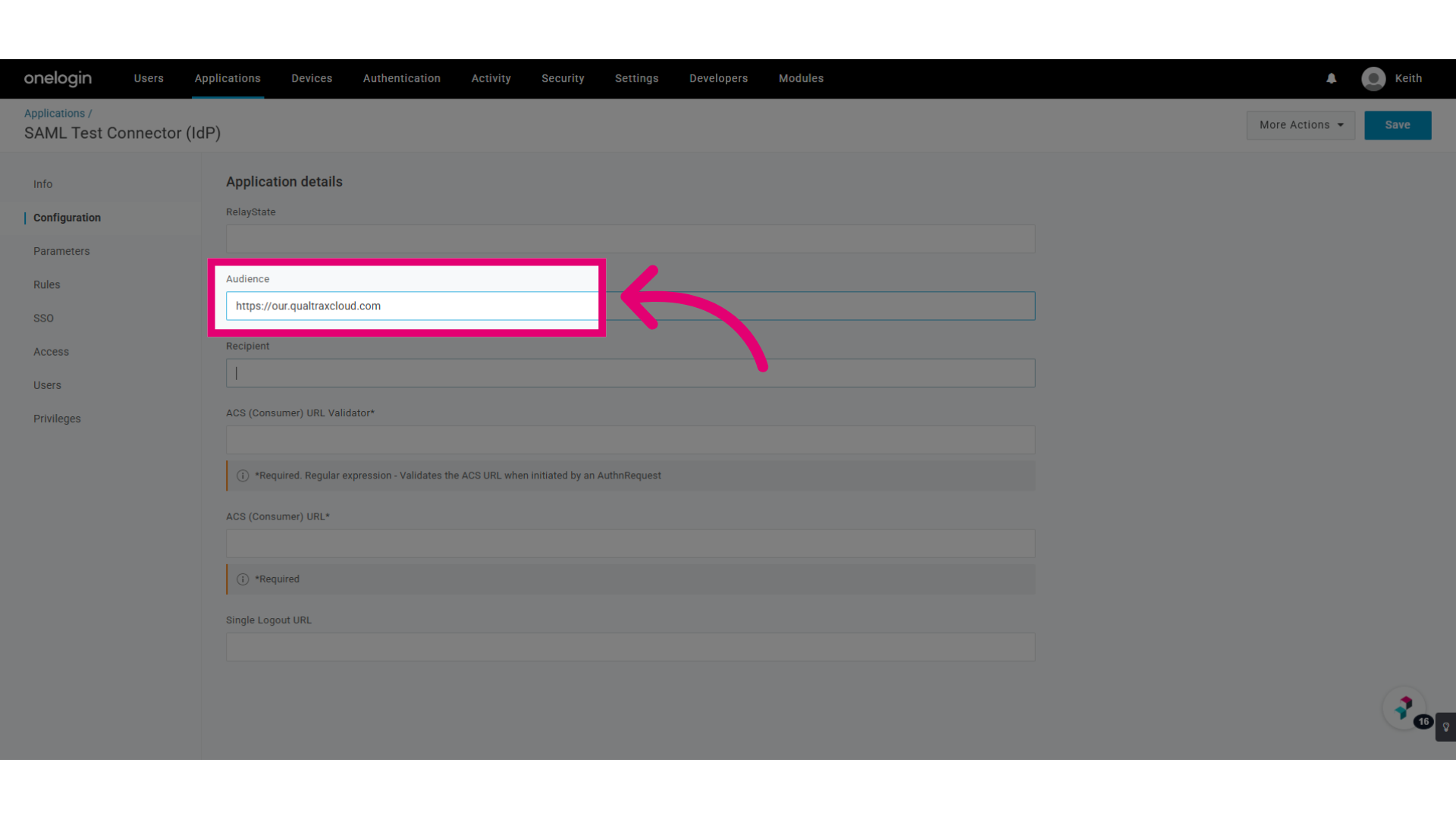 Fill in the copied text into Recipient textbox