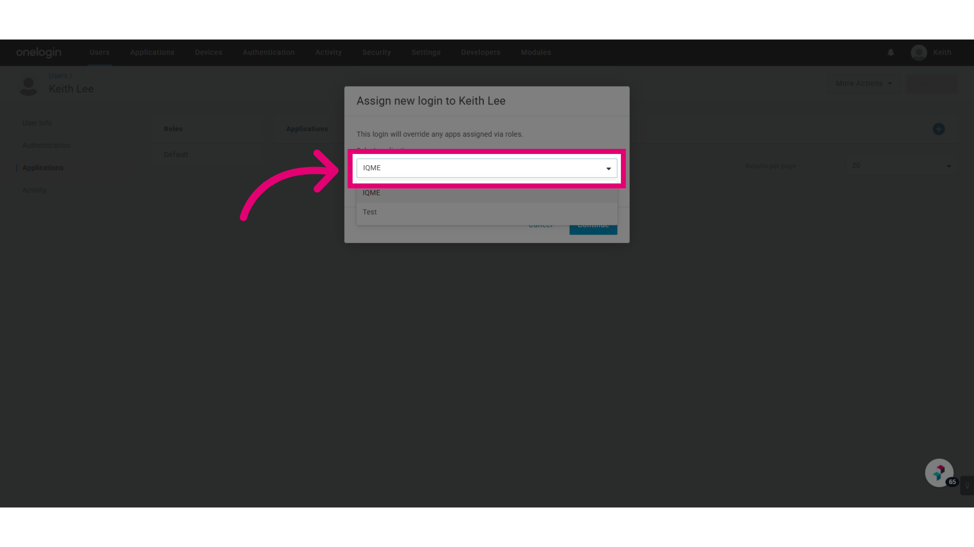 Select your application