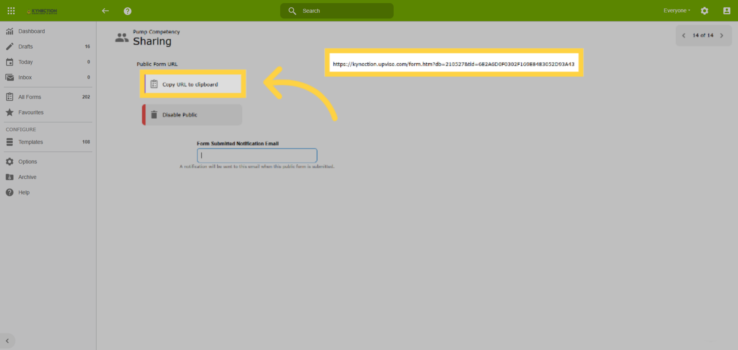 Export Sharing