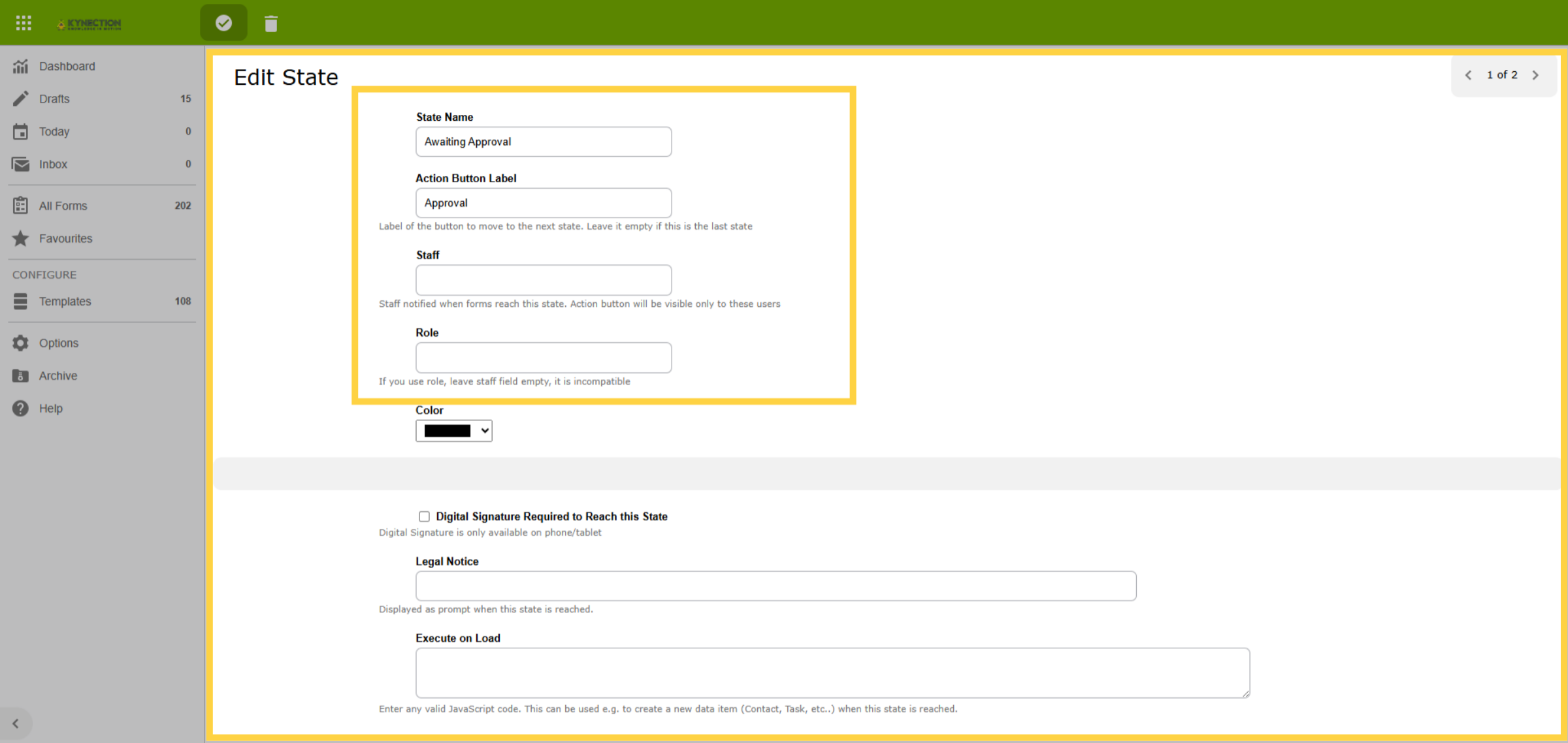 Status on Submit