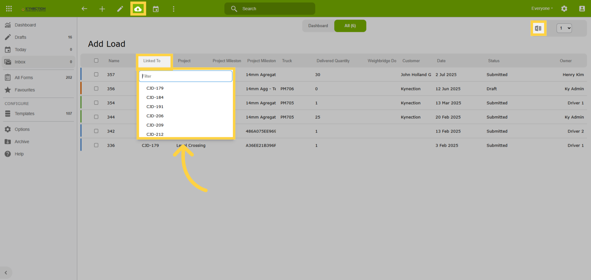 Form Data Tables