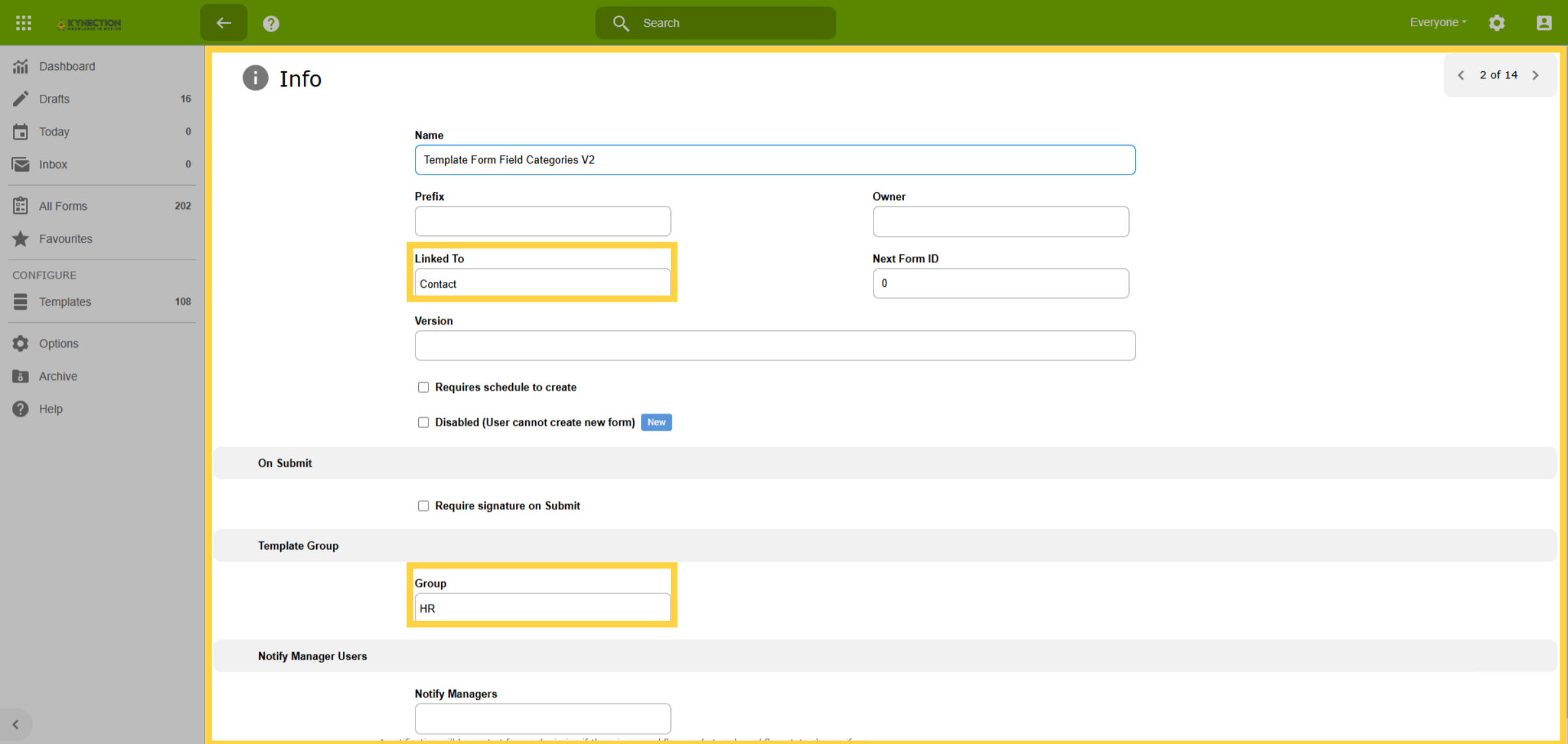Info Tab Details