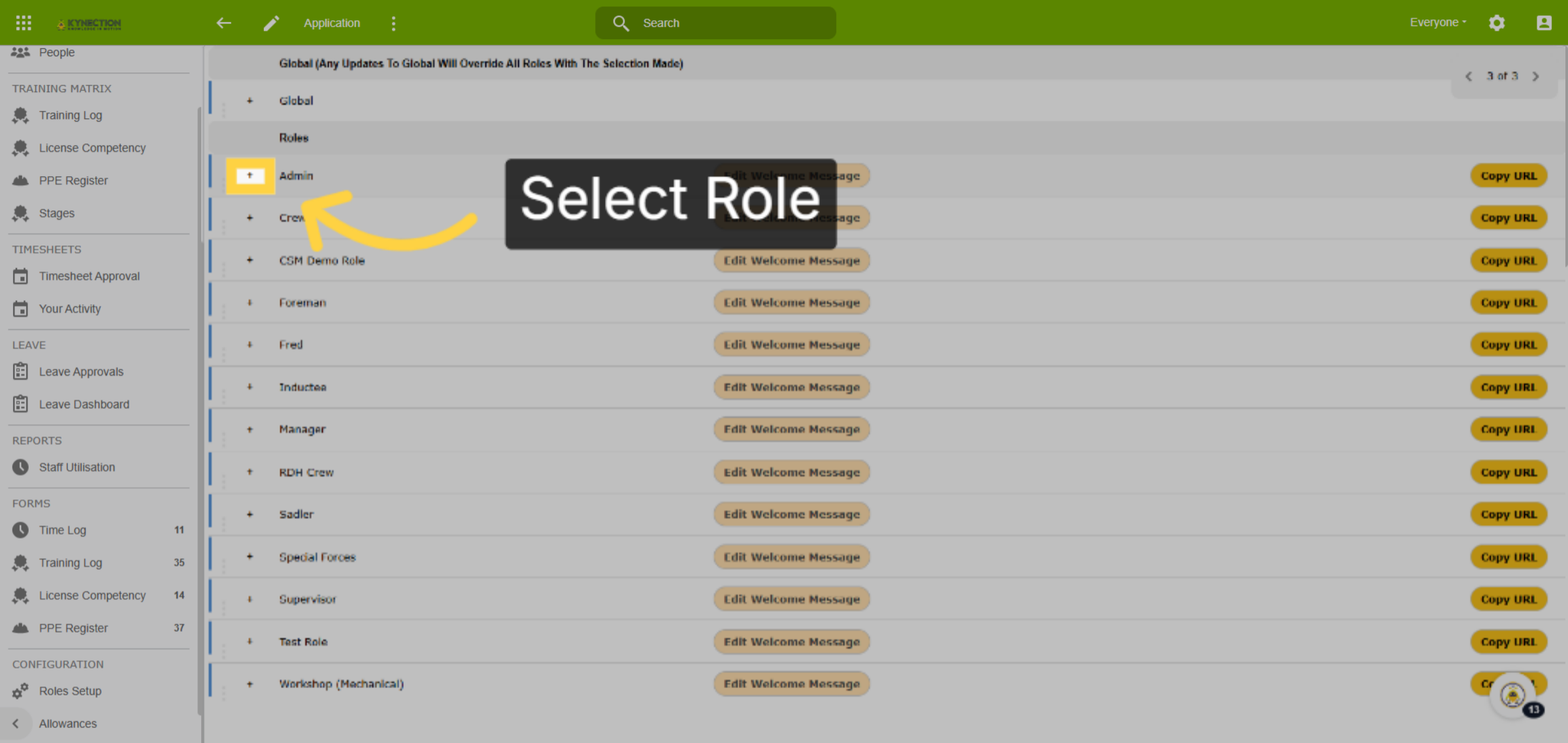 Select Role