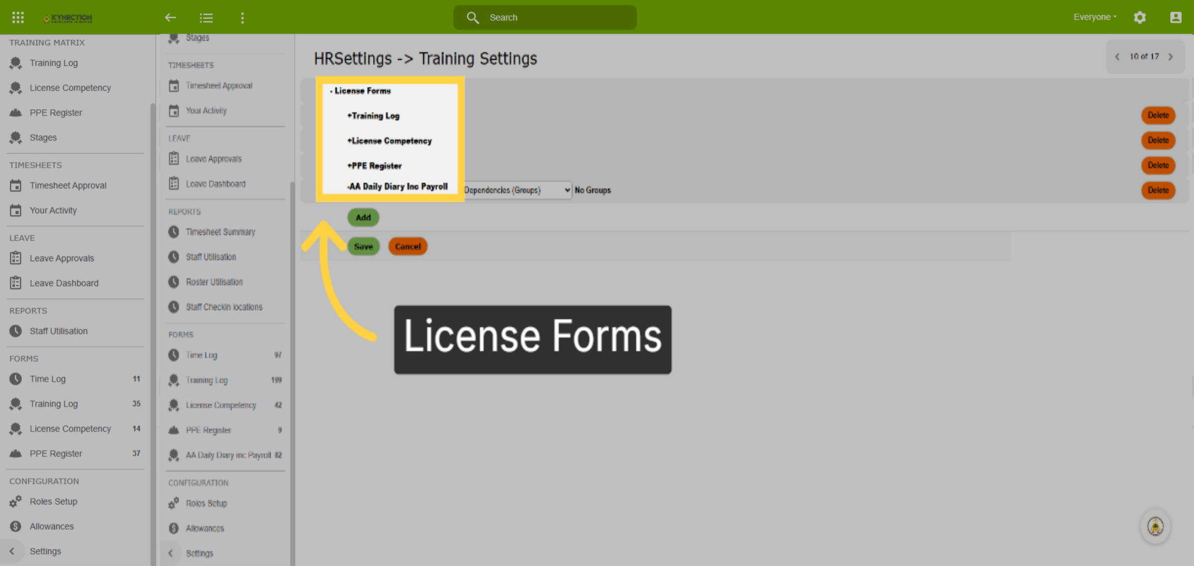 License Forms