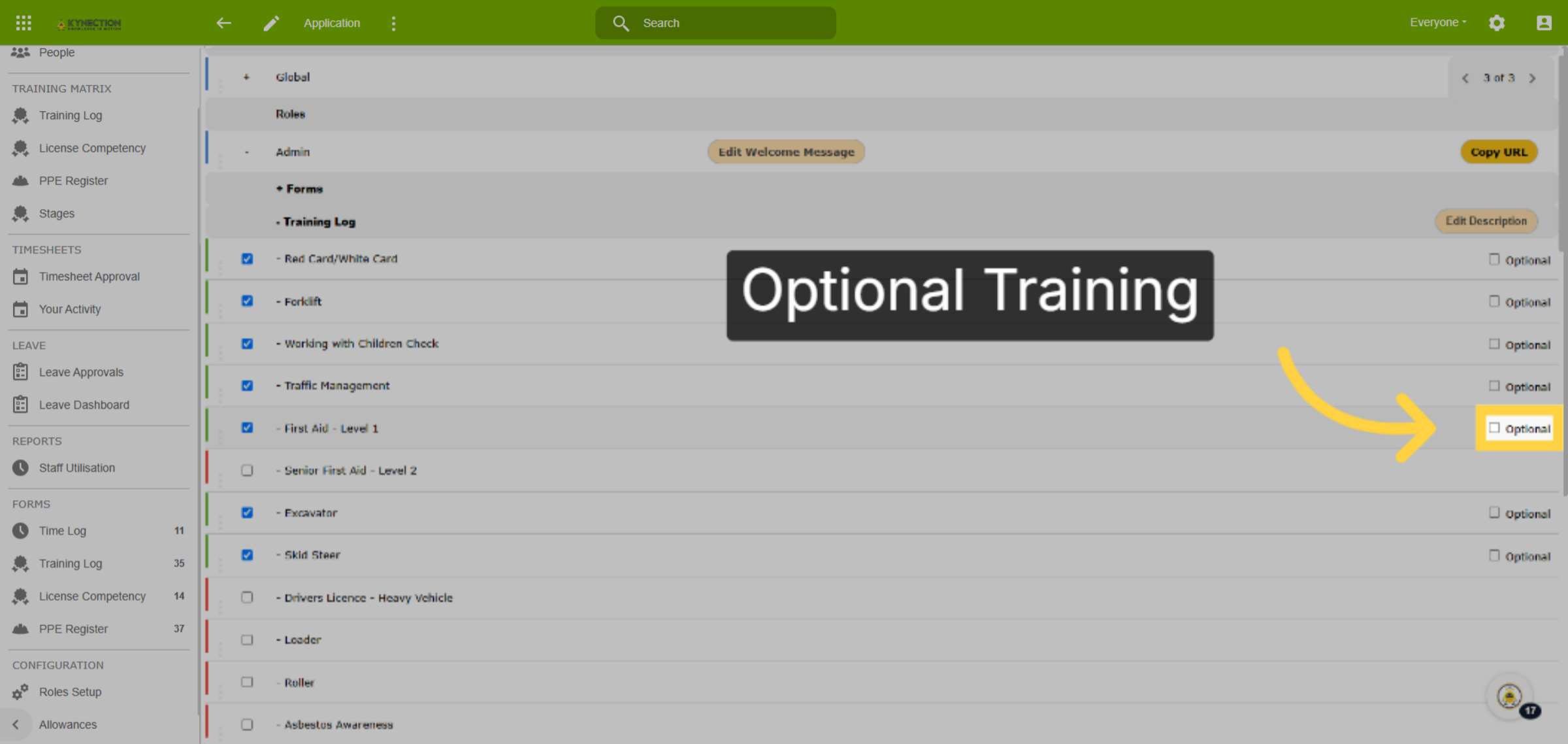 Optional Training