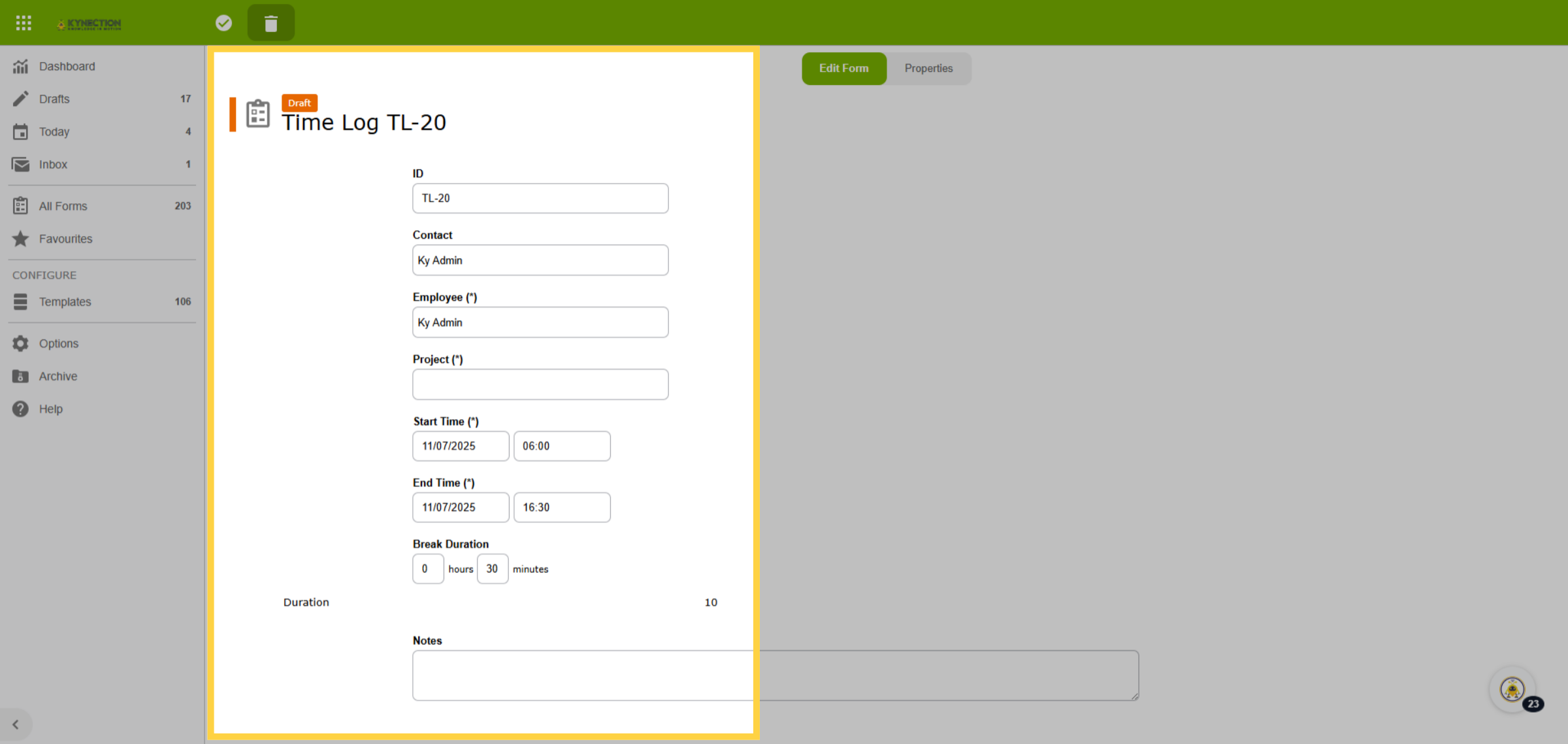 Add Timesheet