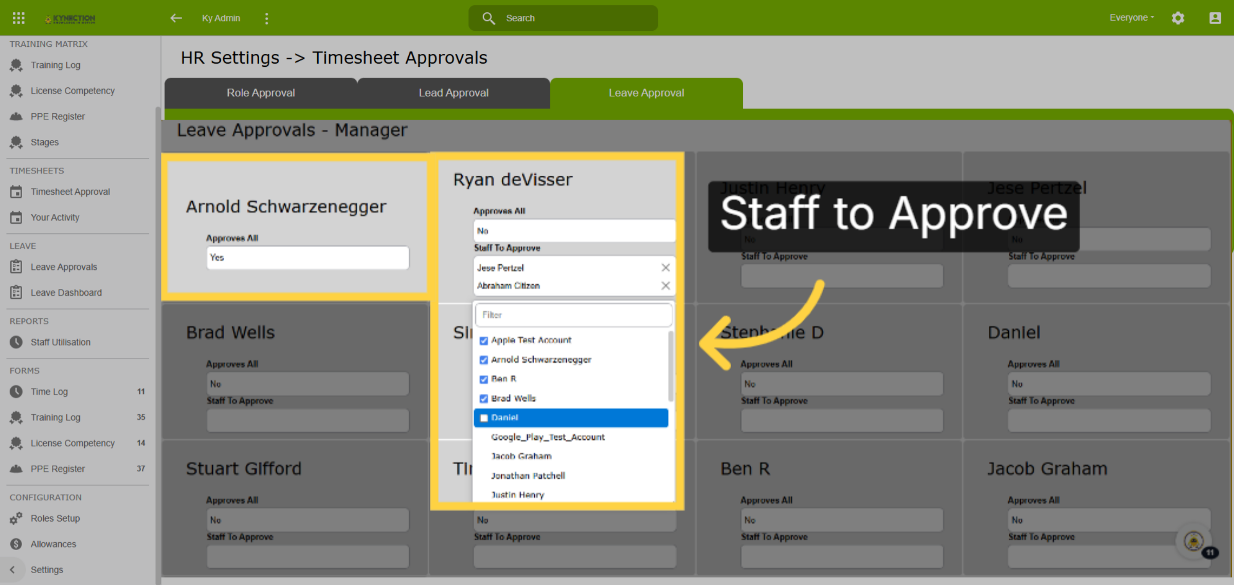 Staff to Approve