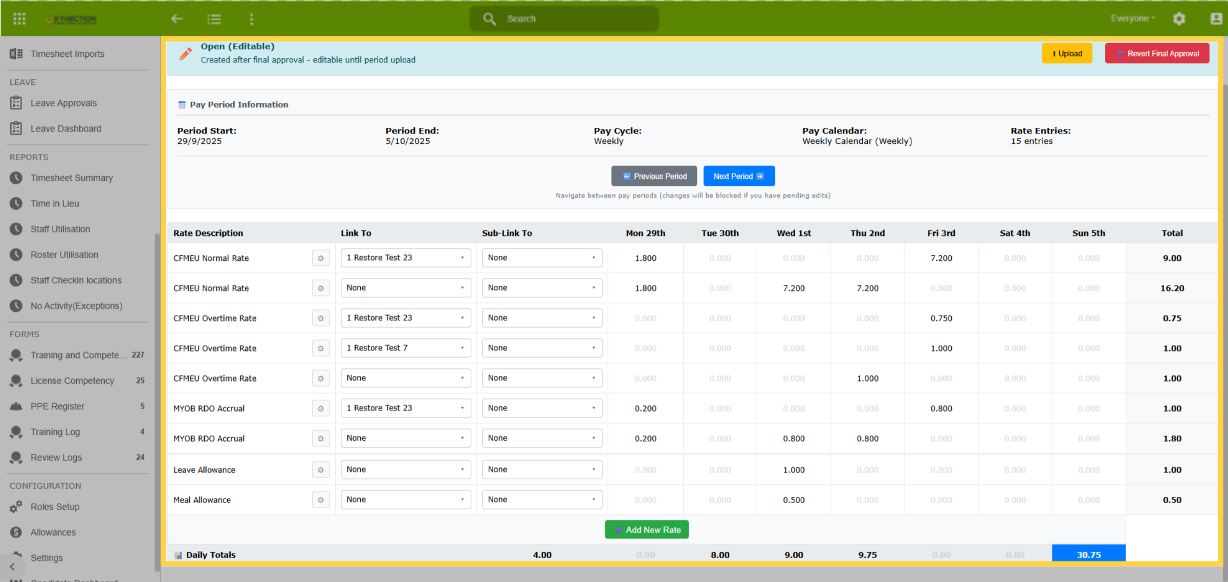 Detailed Payroll Data