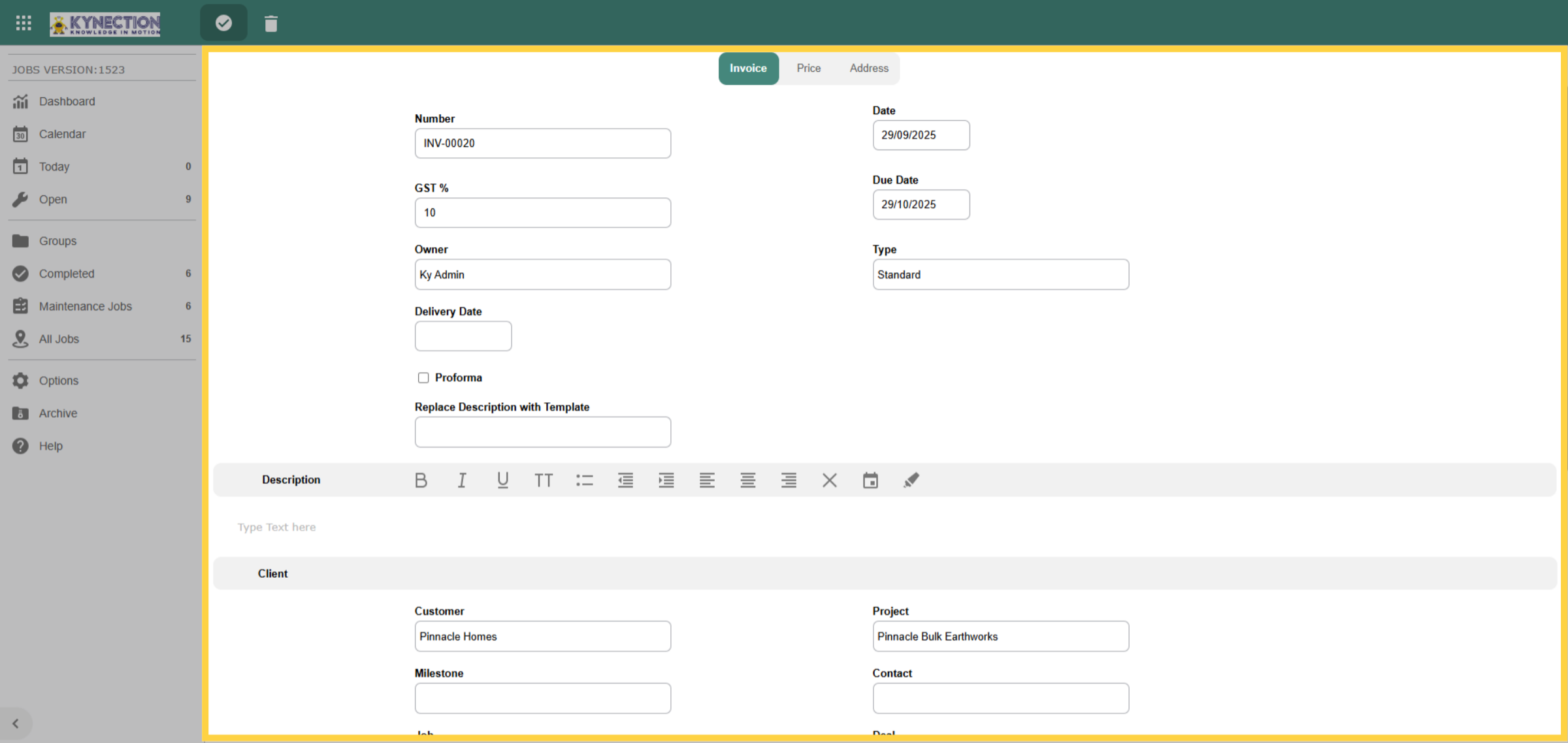 Edit Invoice