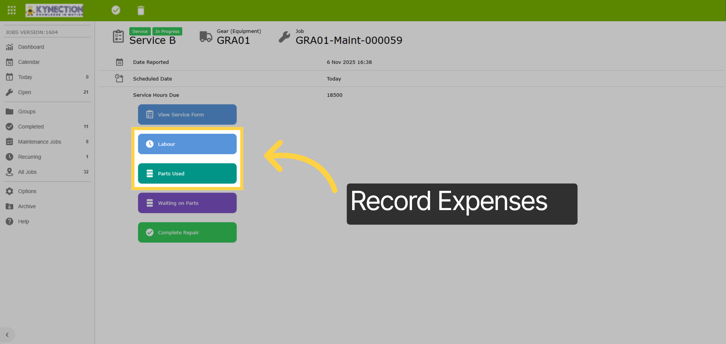 Record Expenses