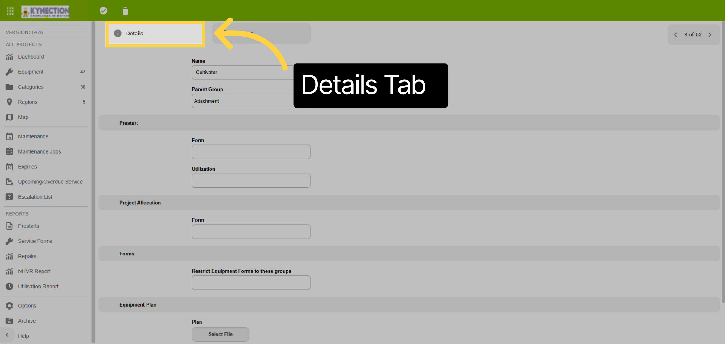 Details Tab
