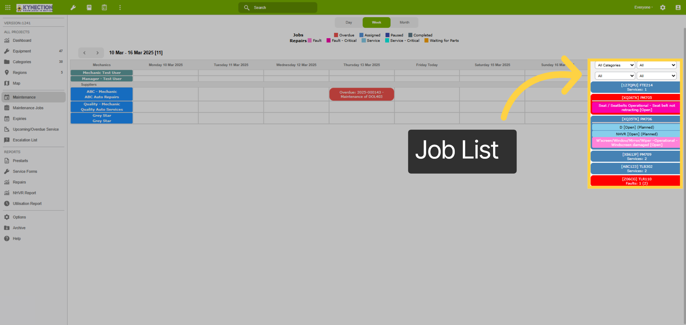 Job List