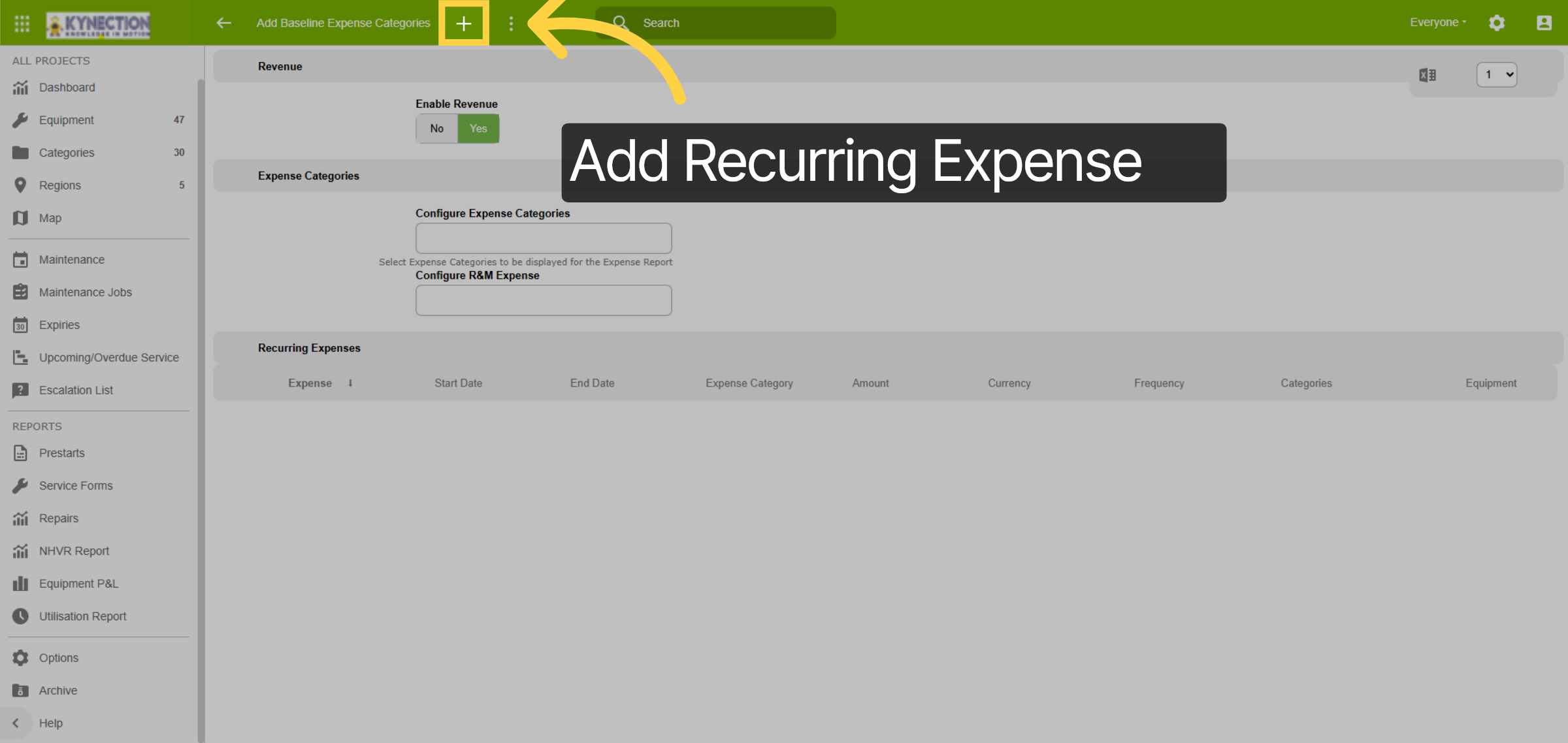 Add Recurring Expense
