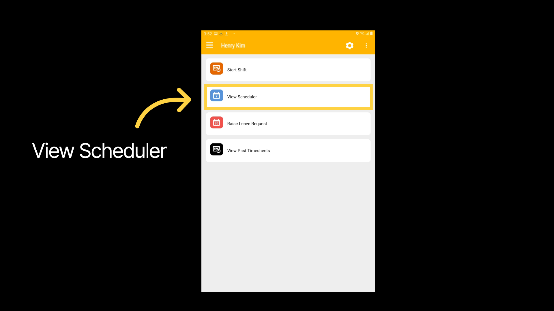 View Scheduler