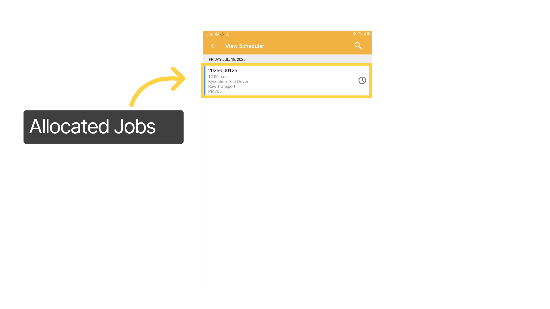 Allocated Jobs