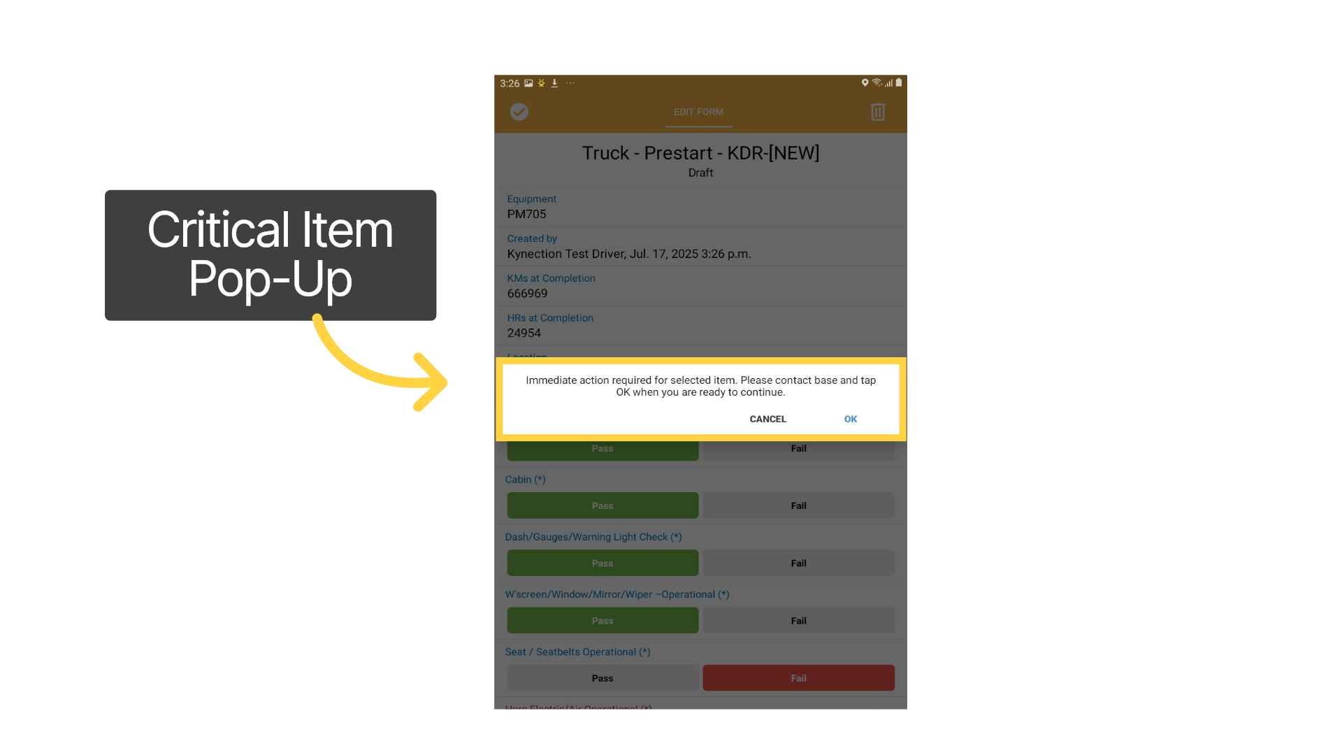 Critical Items