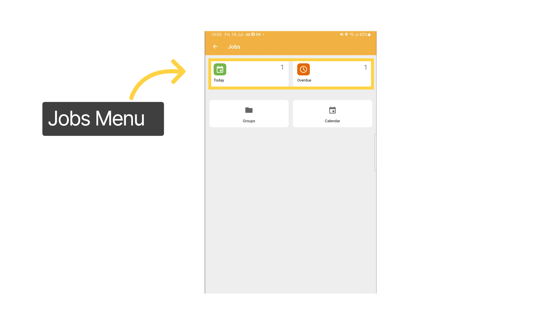 Jobs Menu