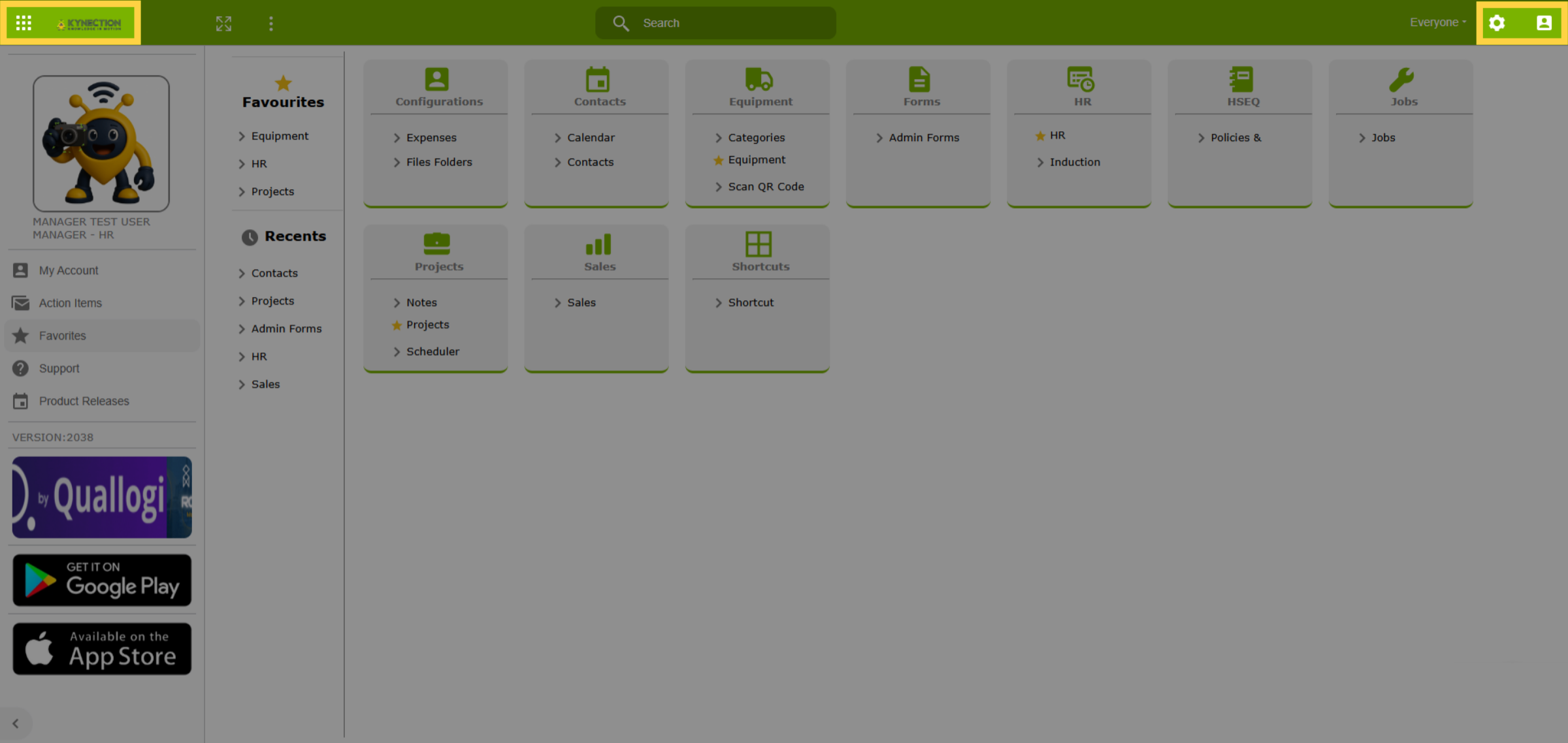 Home Dashboard
