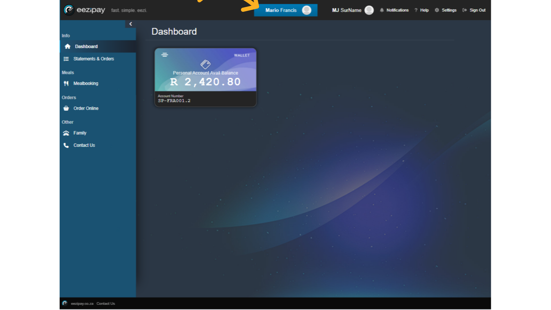 Redirected to Child Dashboard