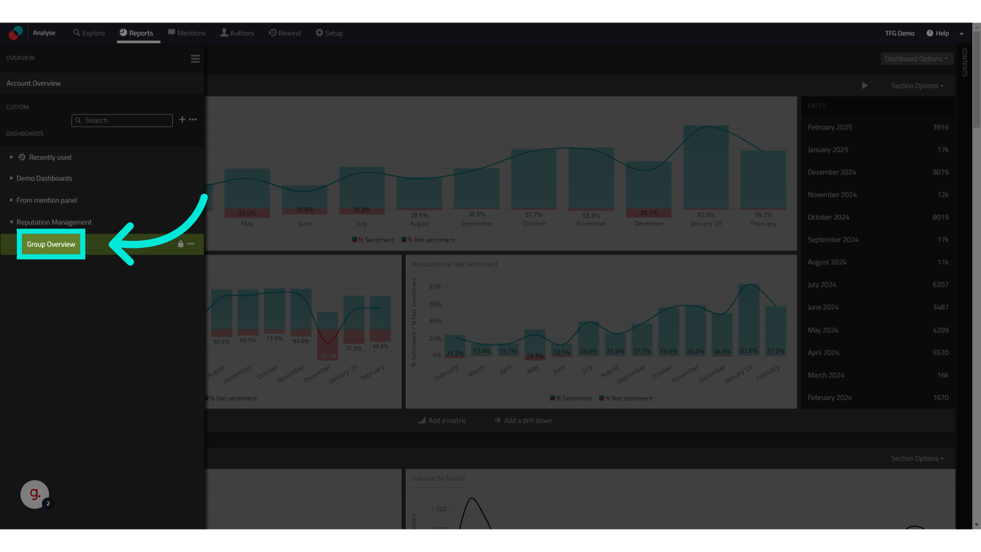 Select the dashboard you wish to download