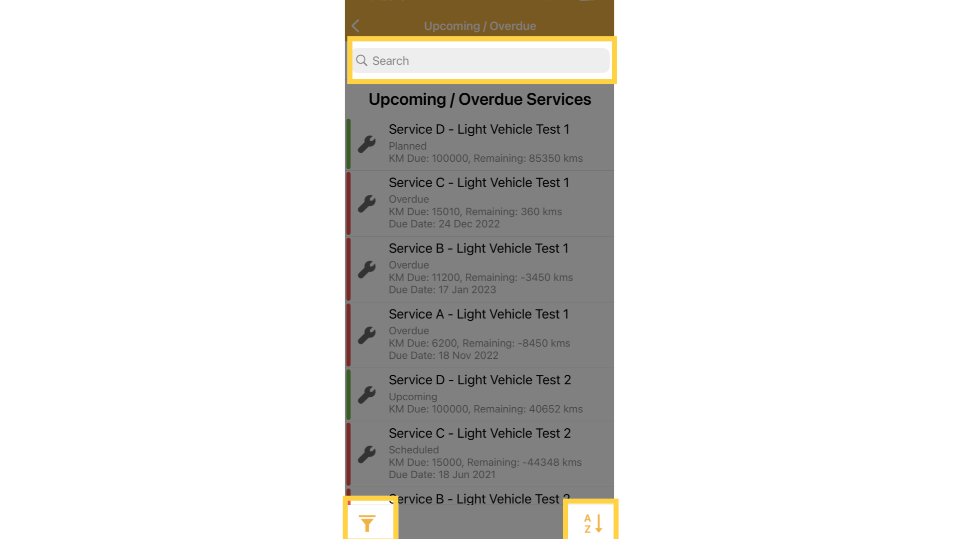 Service List
