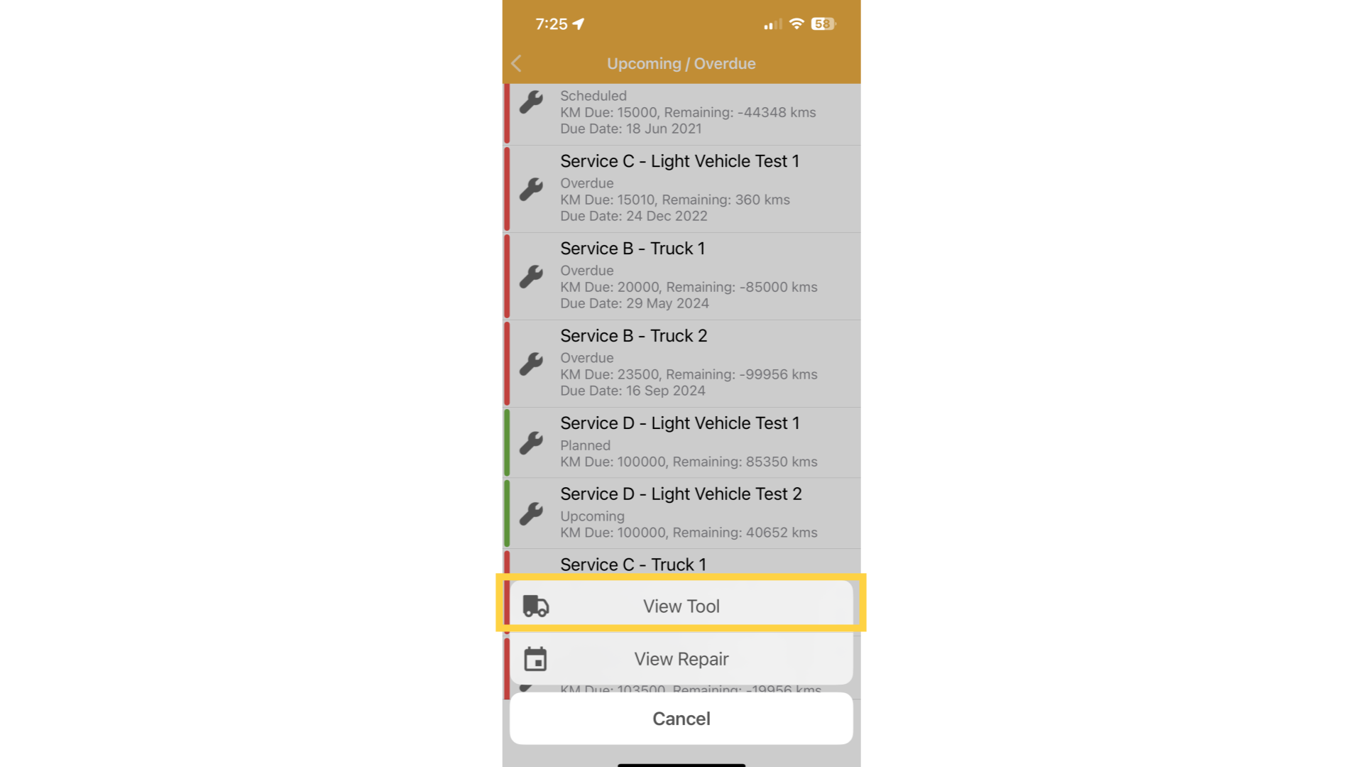 View the linked Tool