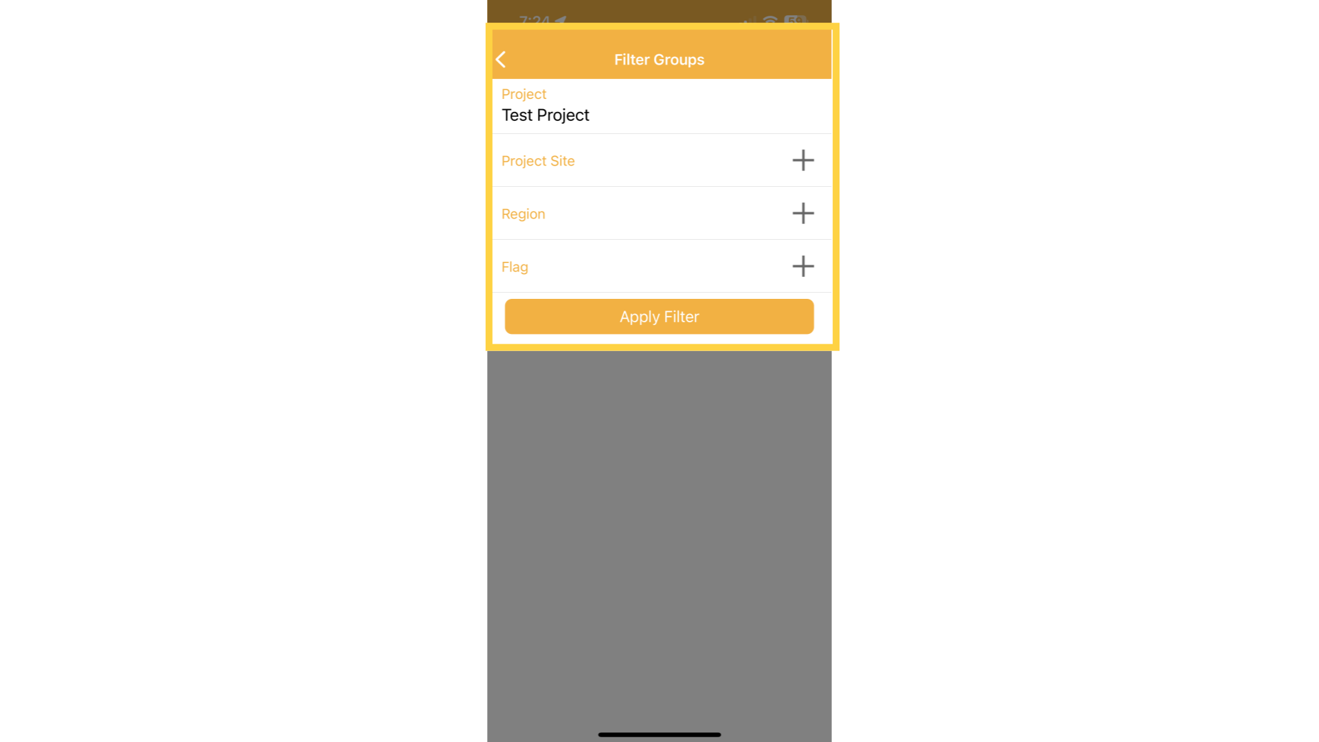 Baseline filter