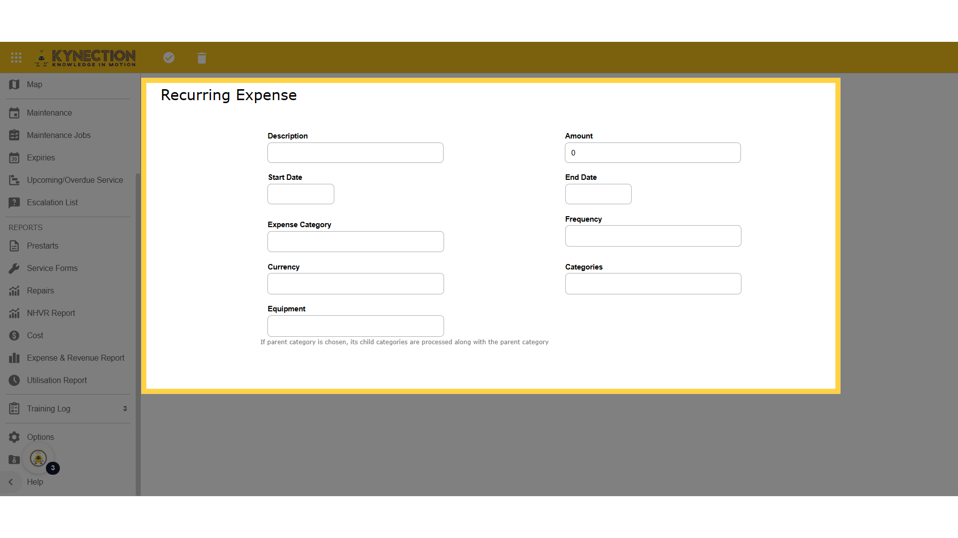Recurring Expense Template