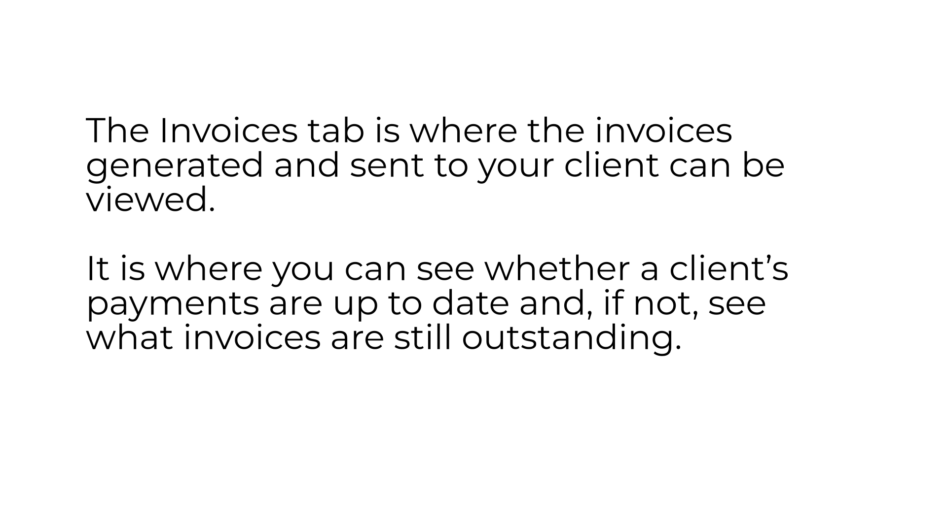 Invoices in an Account