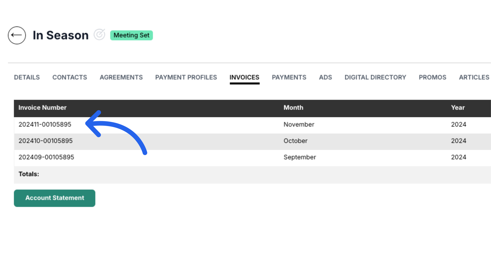 View Invoices