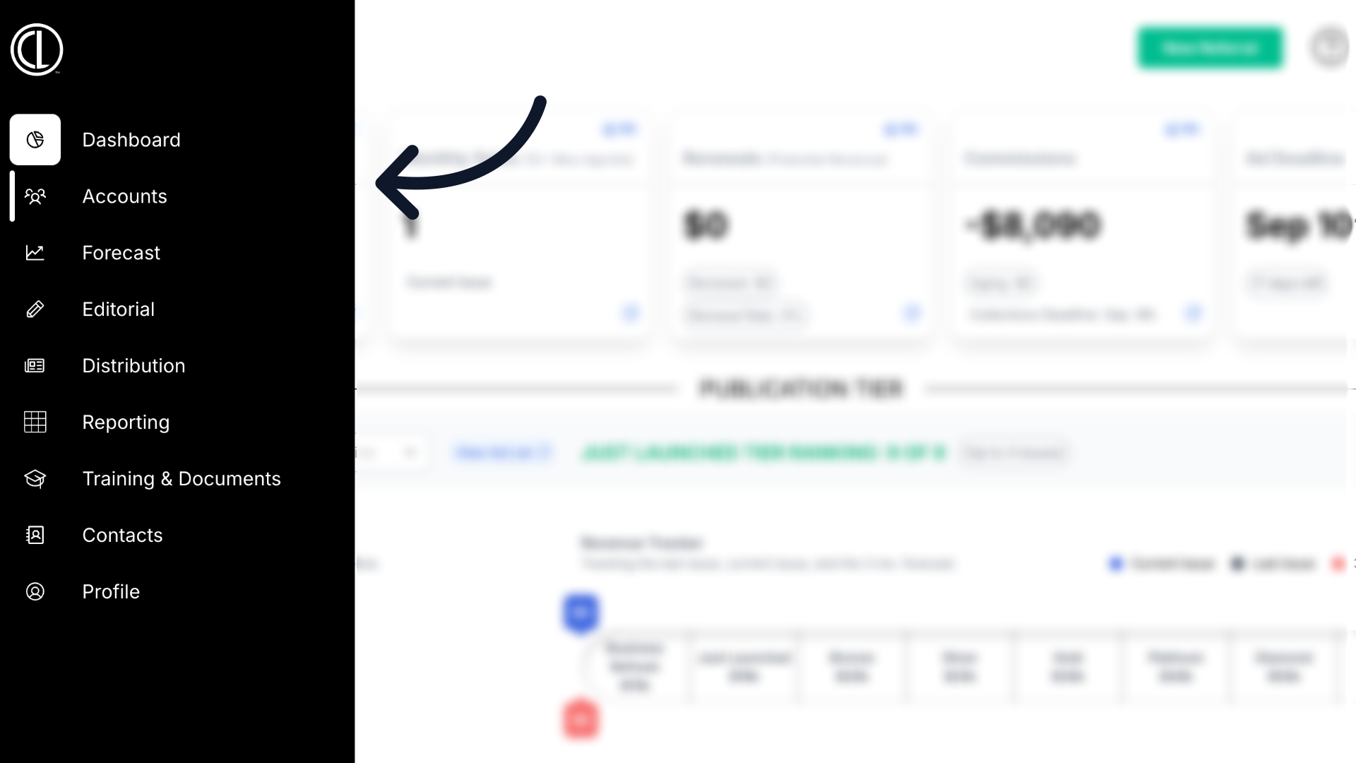 Accounts Page