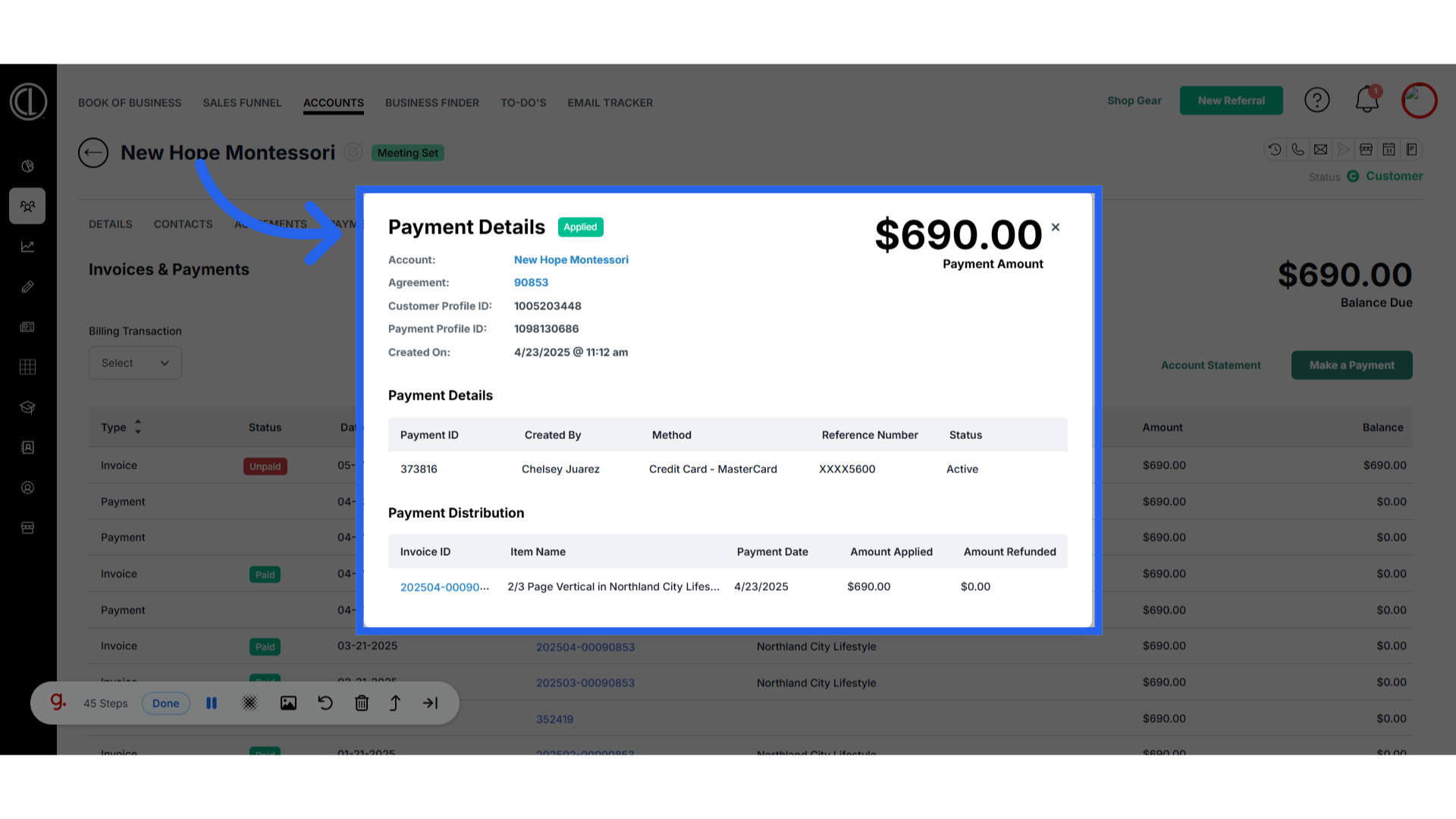 Payment Details