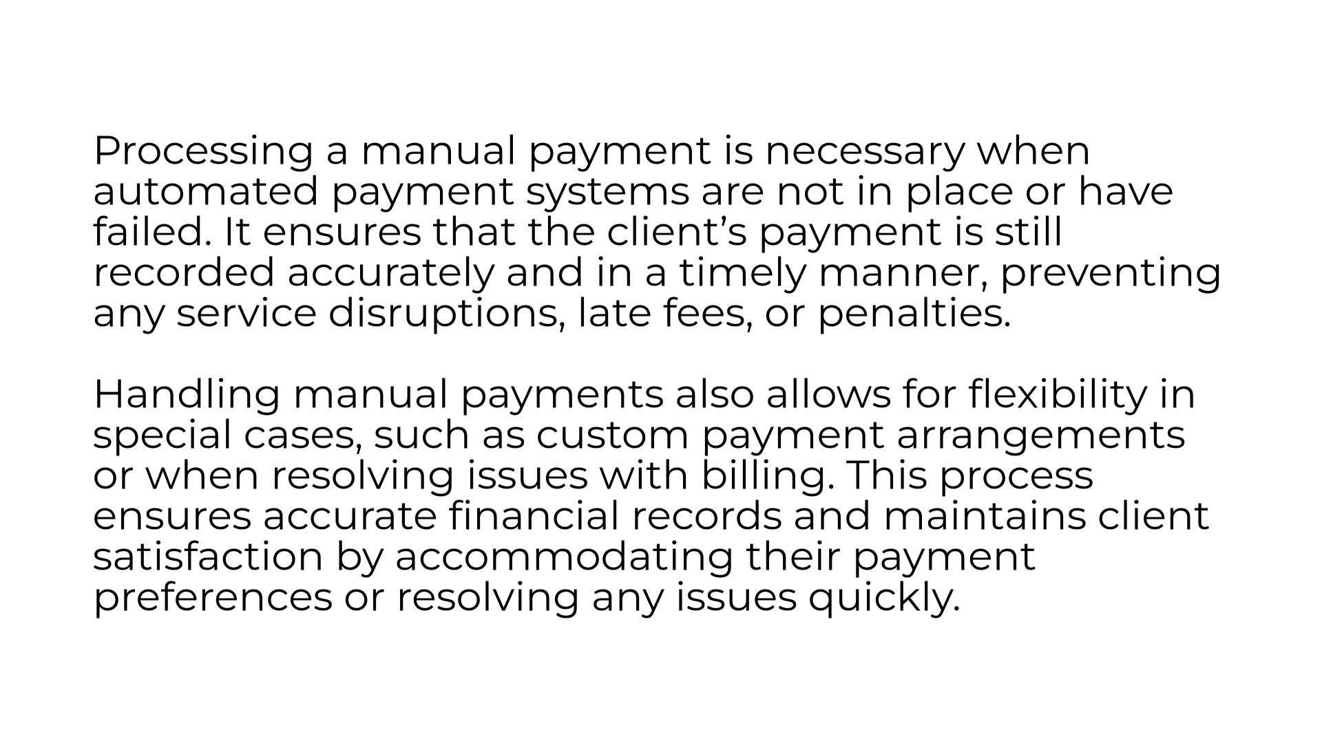 Manually Processing Credit Card Payments