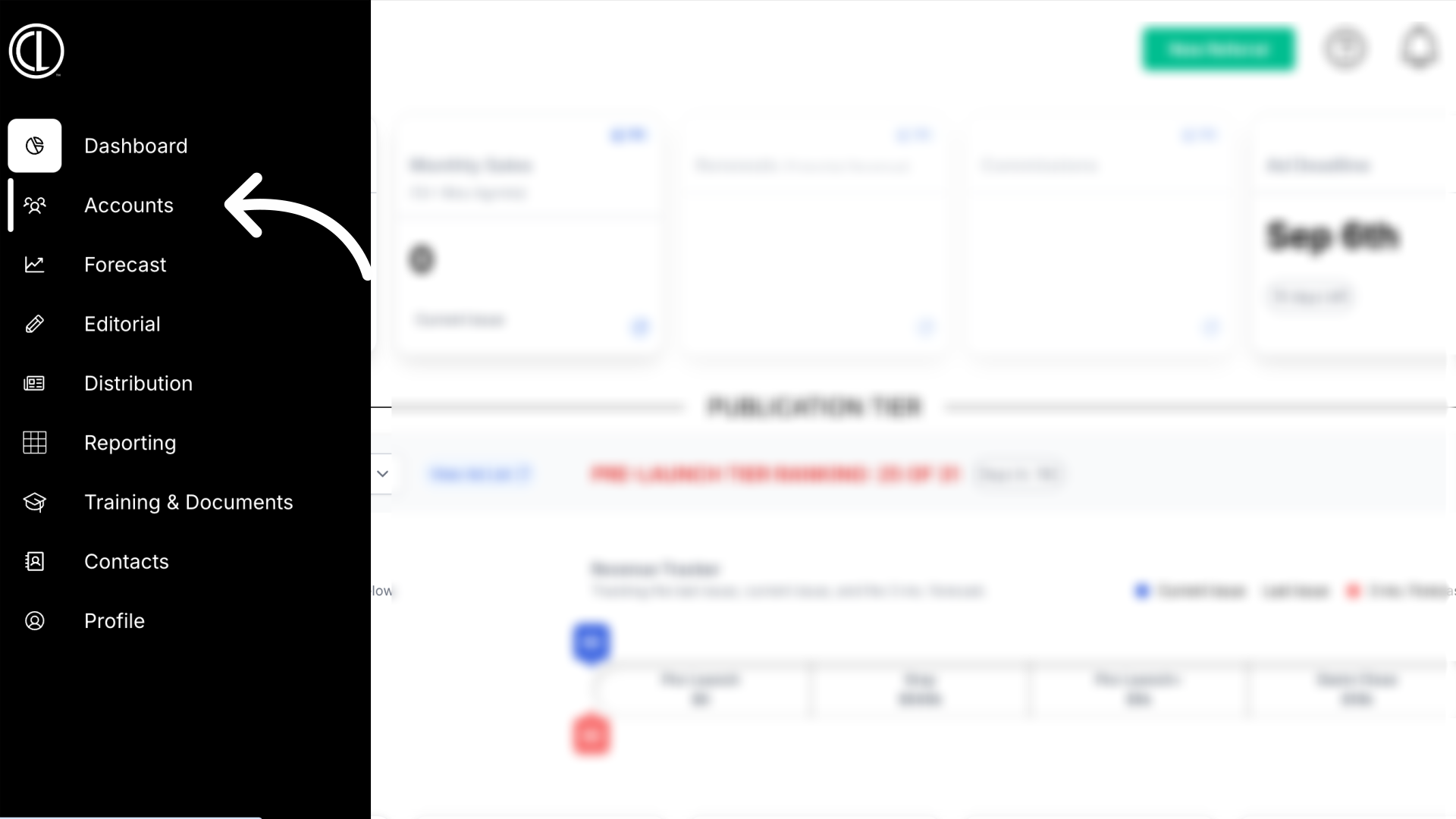 Accounts Page