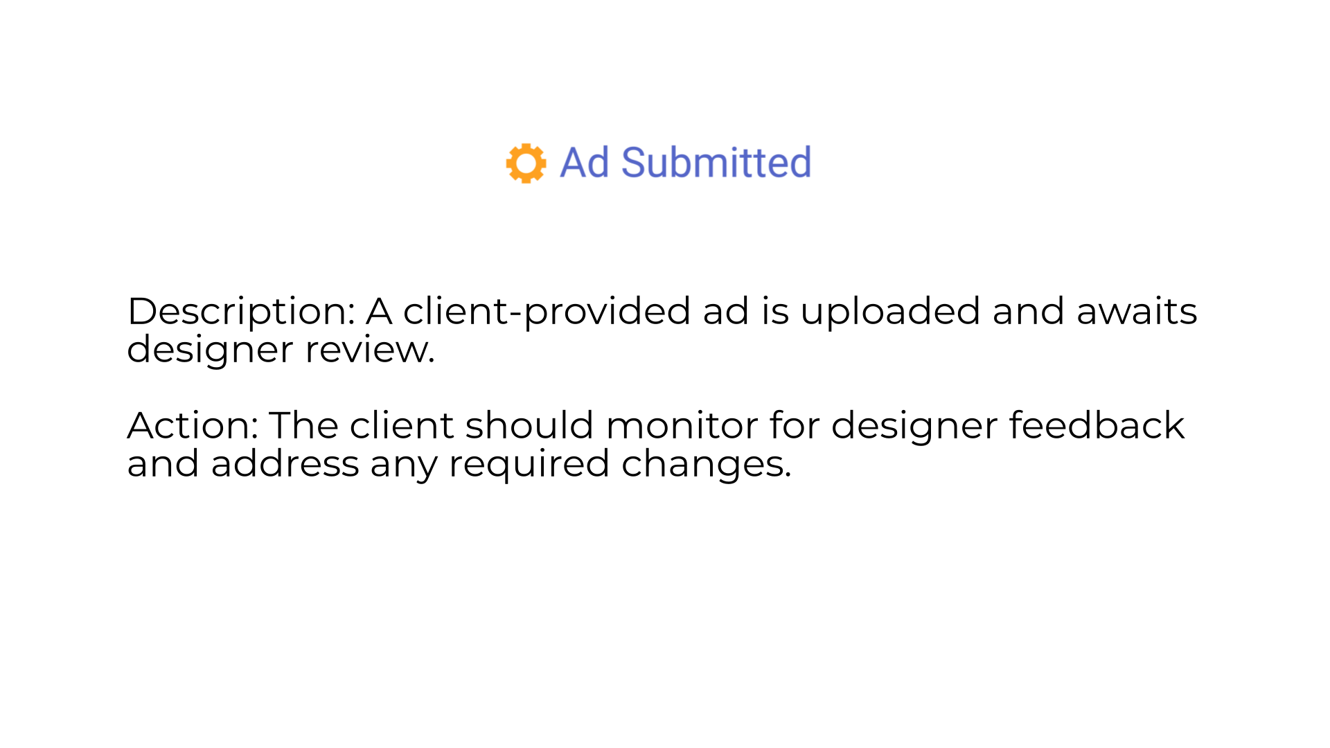 Ad Submitted