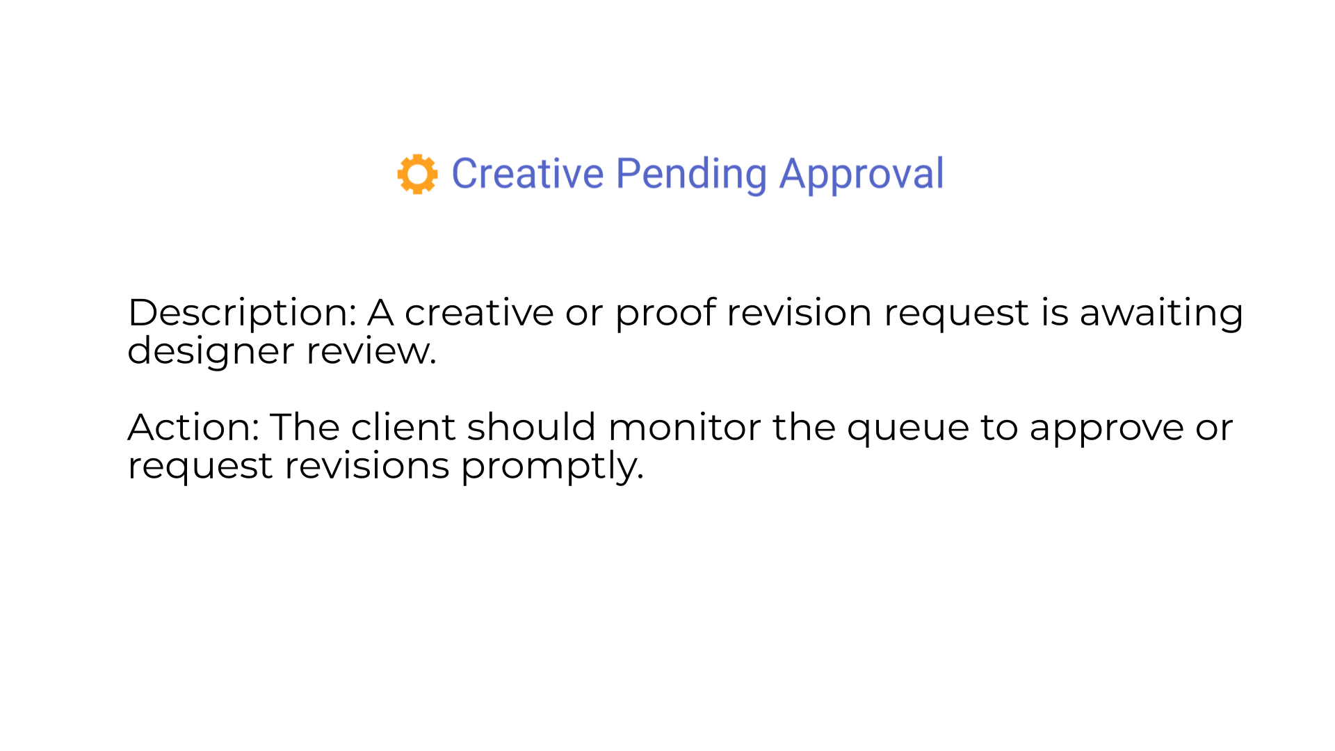 Creative Pending Approval