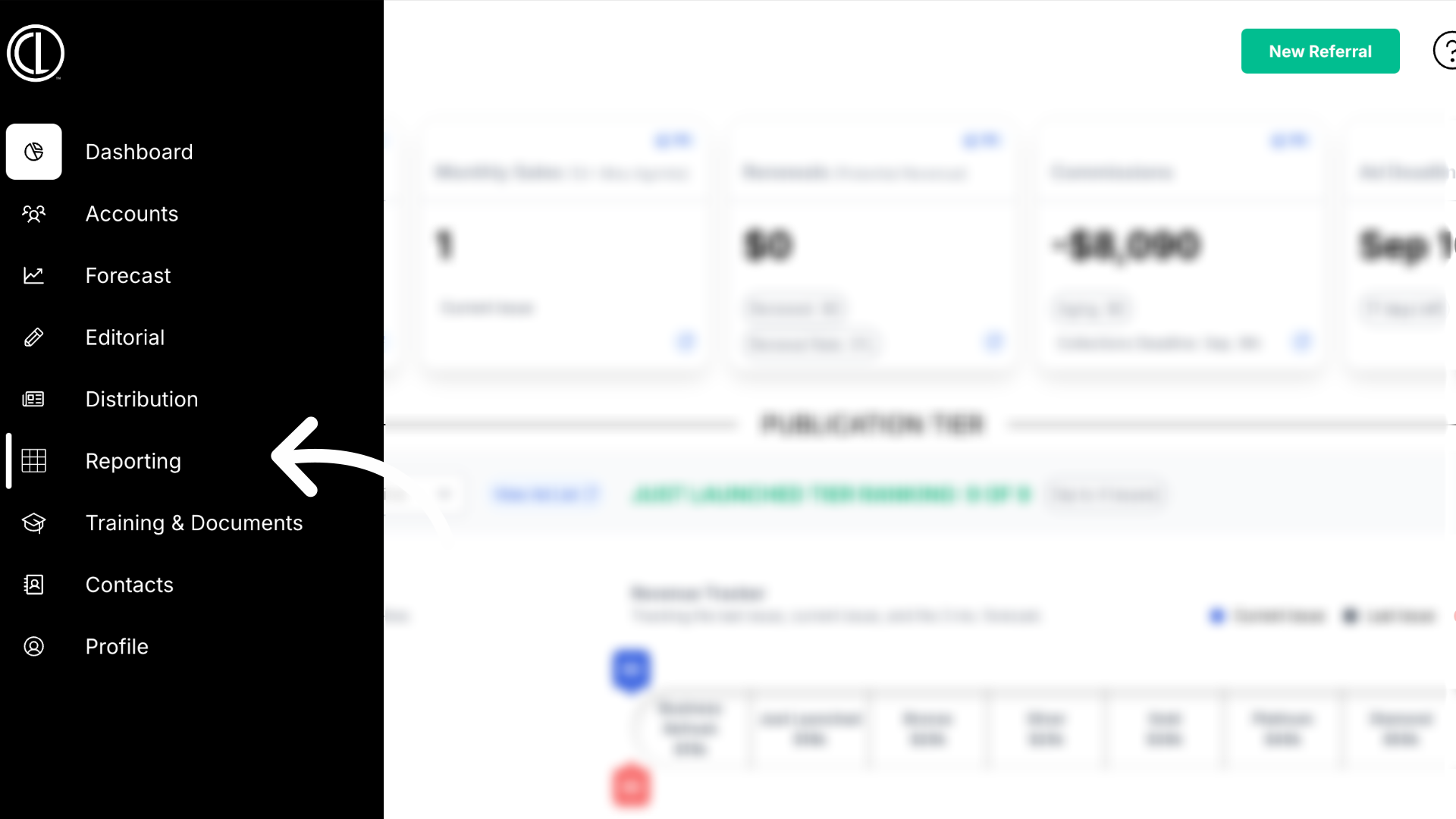 Reporting Page