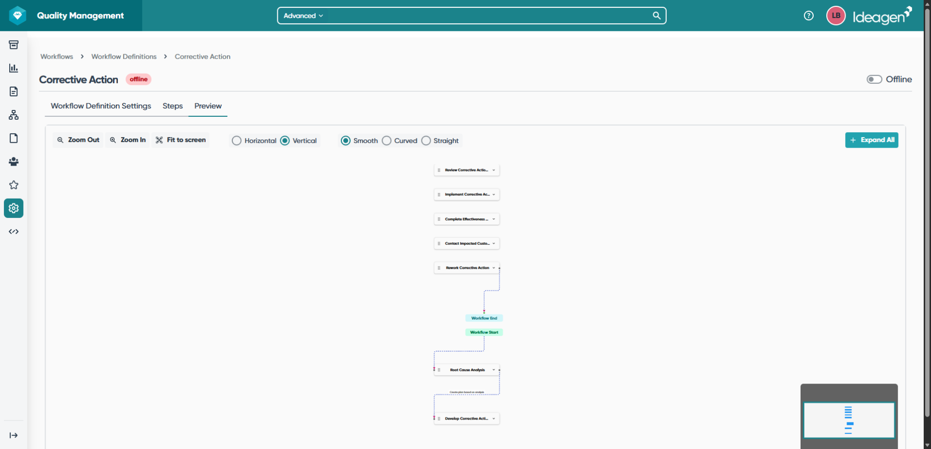 Preview workflow