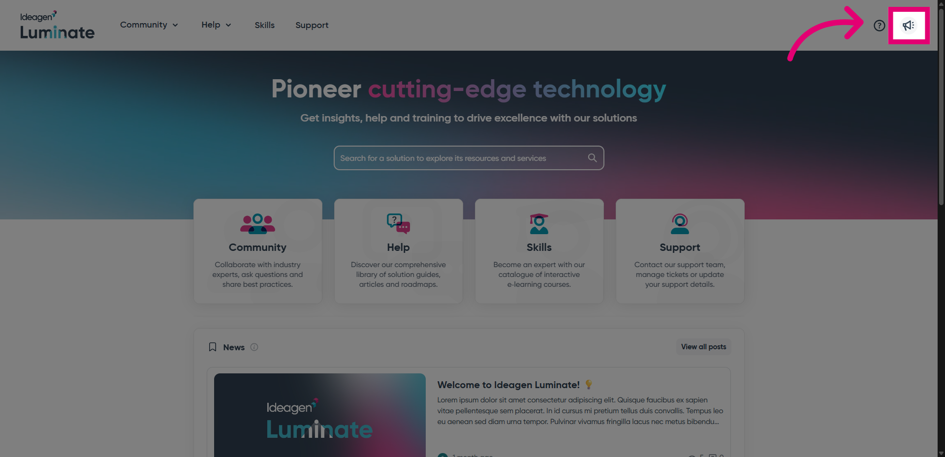 Open the Feedback widget